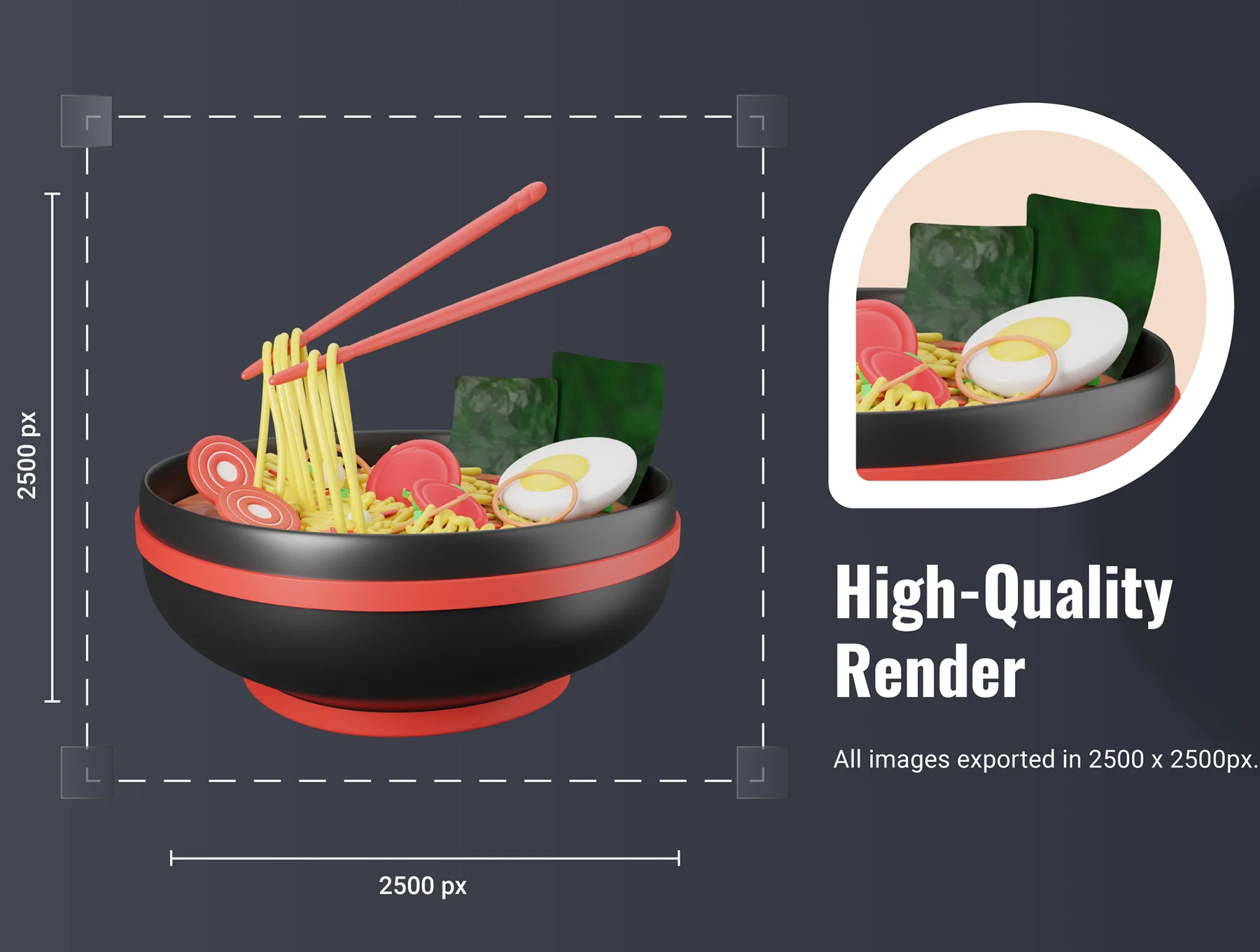 30 3D Food & Meals Icons Illustration 4