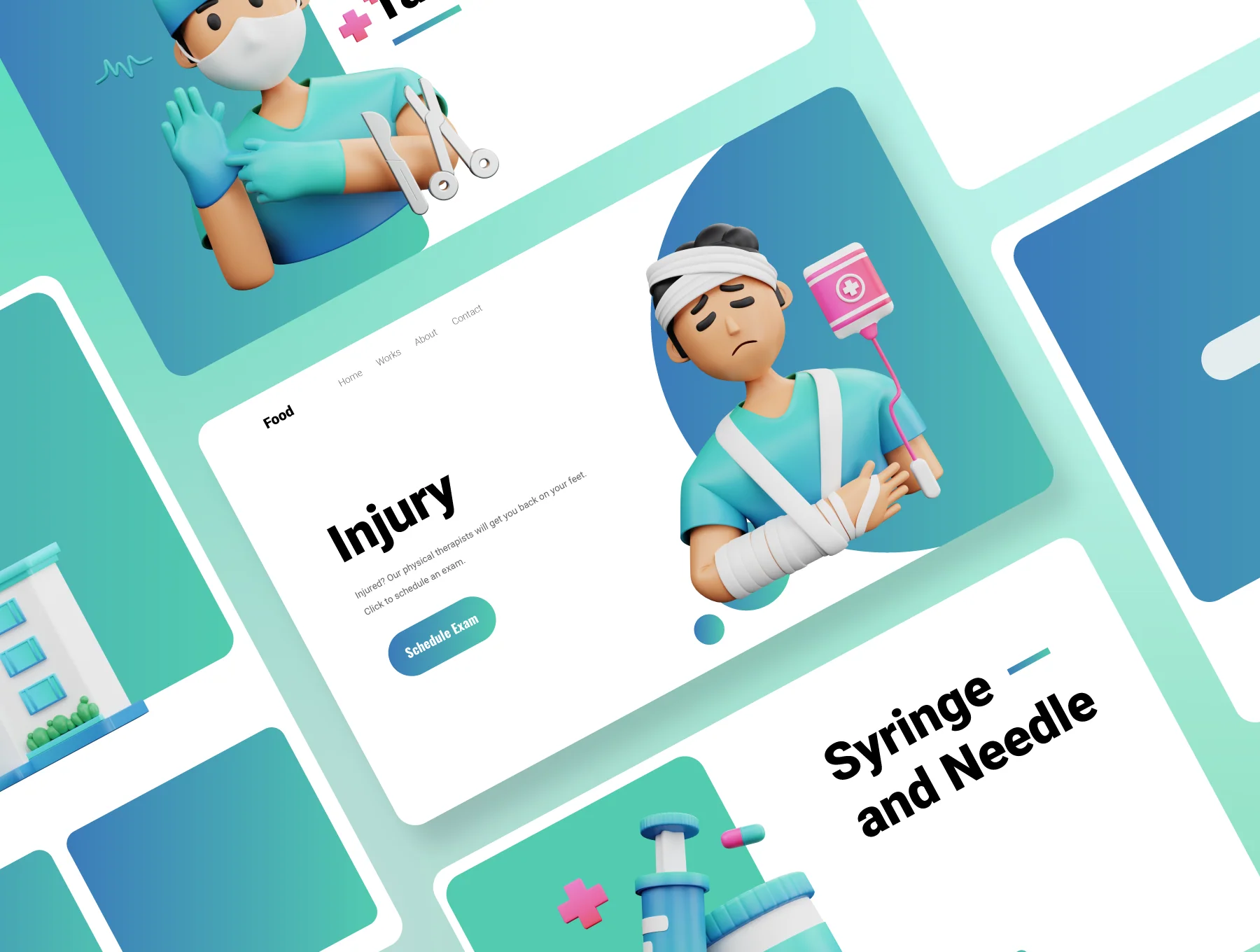 30 3D Medical and Healthcare Icon Set 6