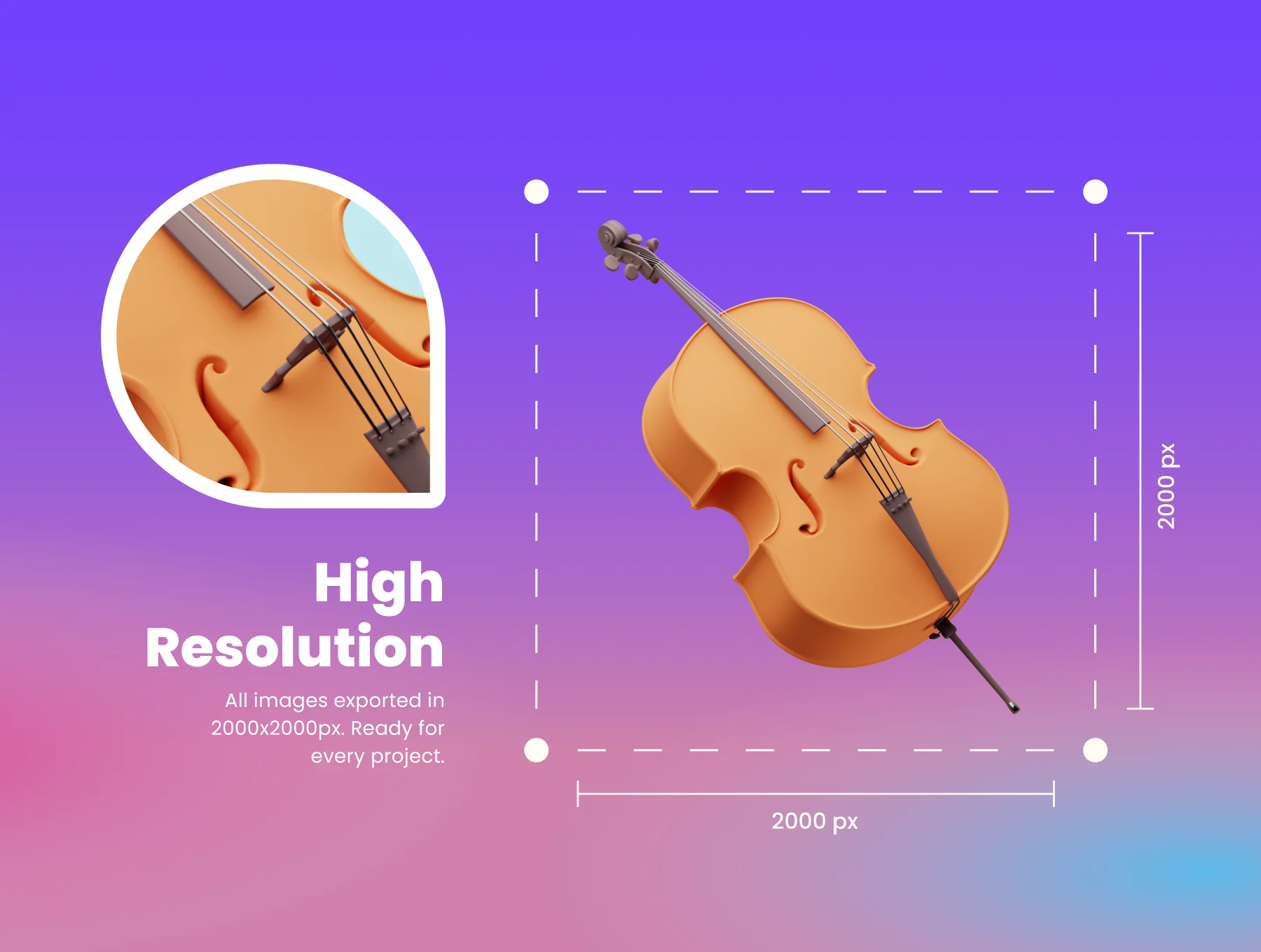 30 3D Musical Elements Icons 4