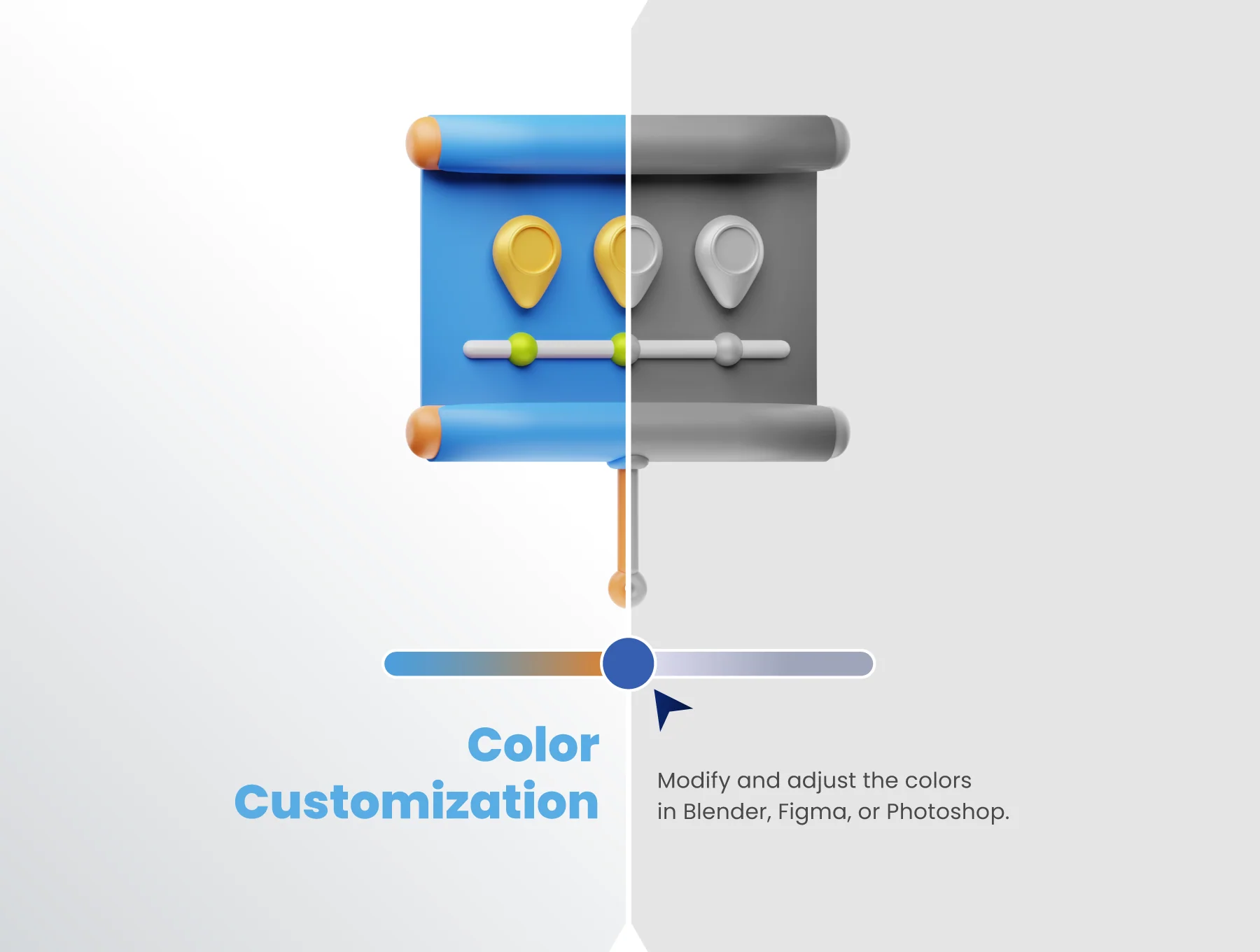 30 3D Presentation Icon Set 2