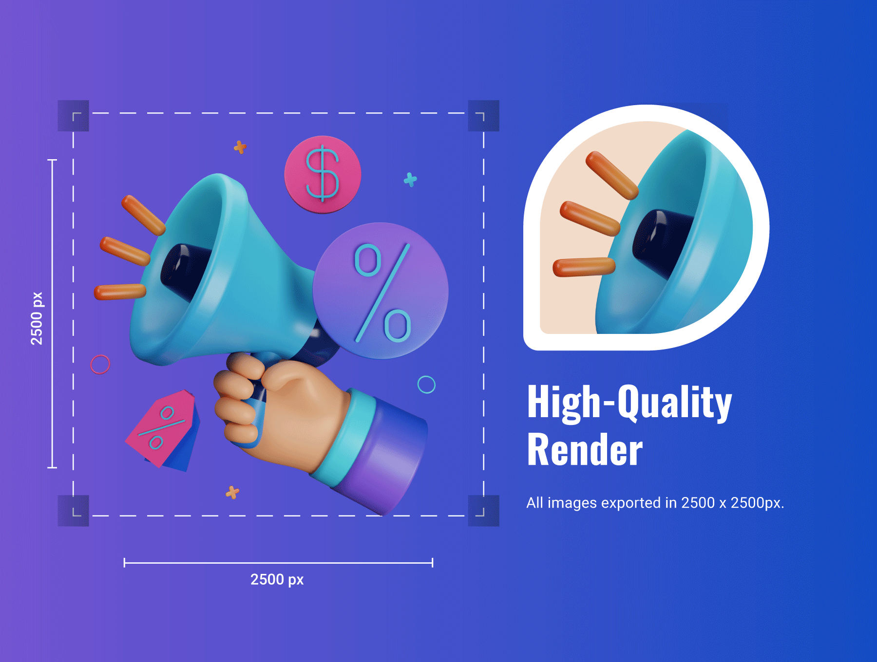 30 3D SEO and Marketing Icon 6