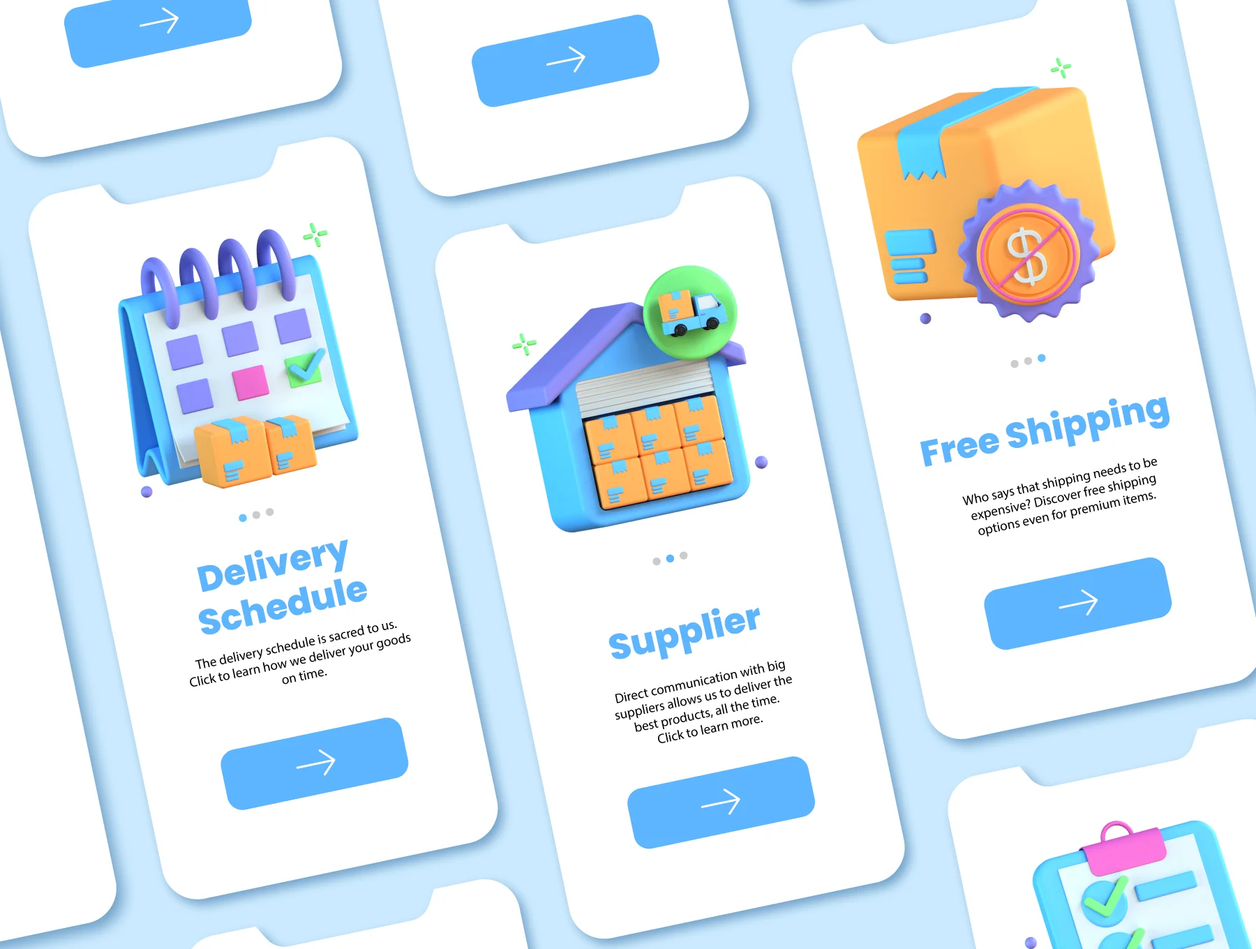 30 3D Shipping Logistics Icons 5