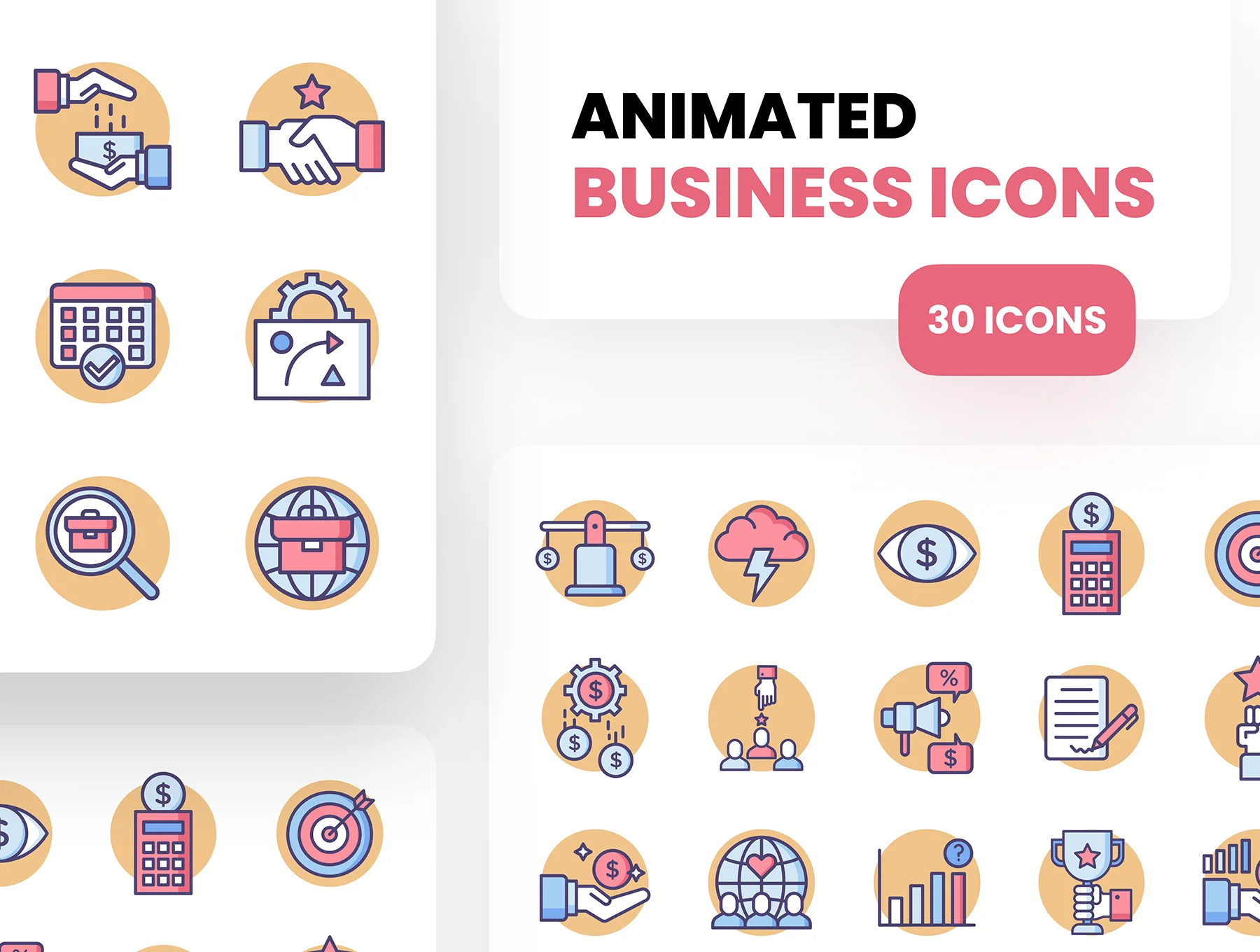 30 Animated Business Icons 6