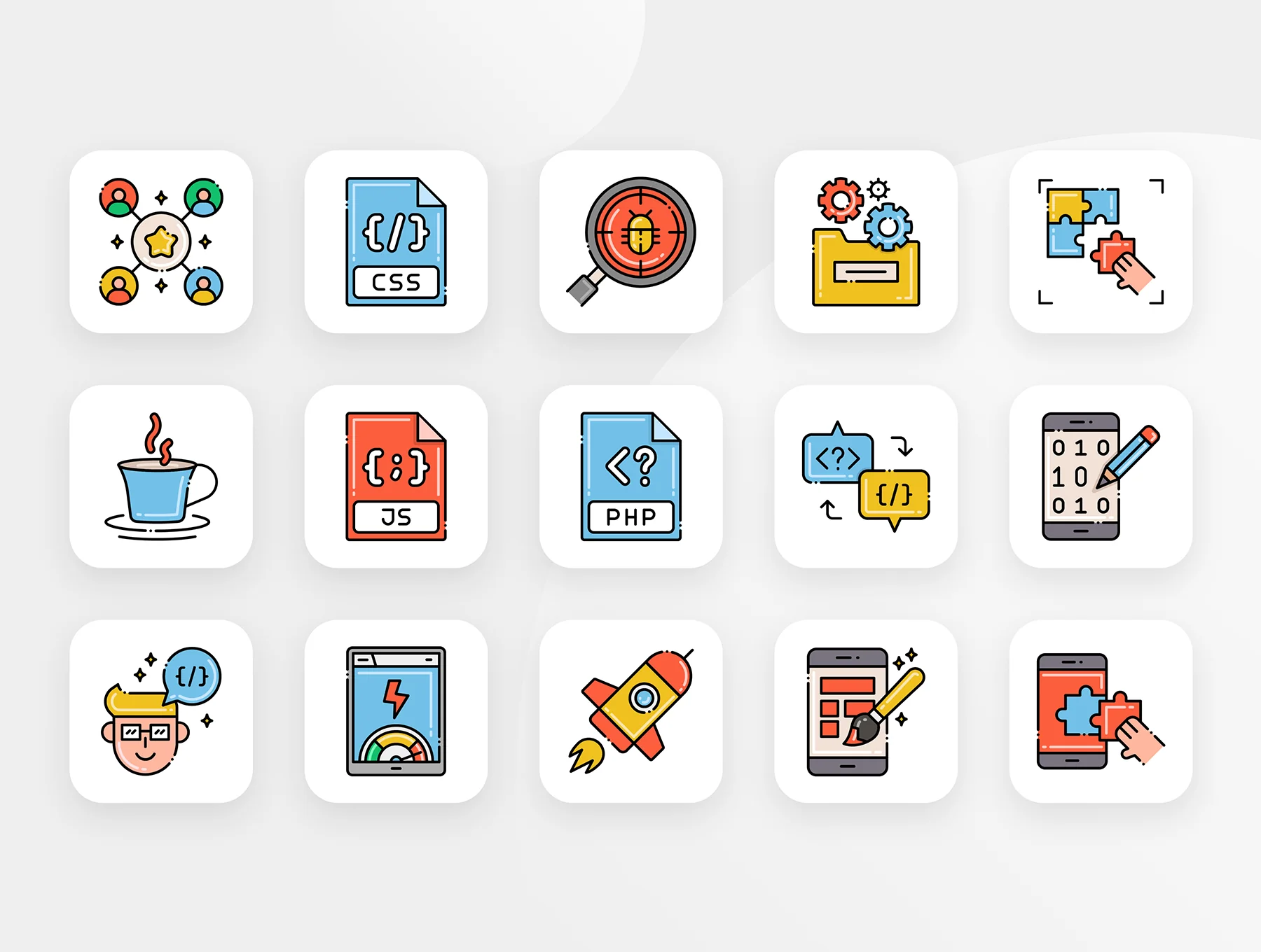 30 Animated Mobile Application Development Icons 5