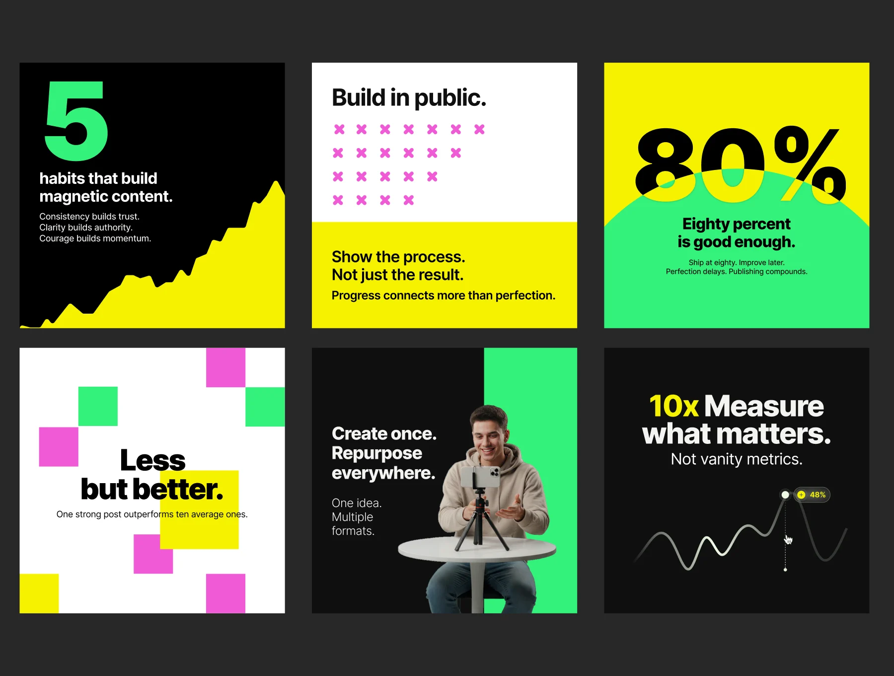 Pulse - 30 Neon Instagram Templates 4