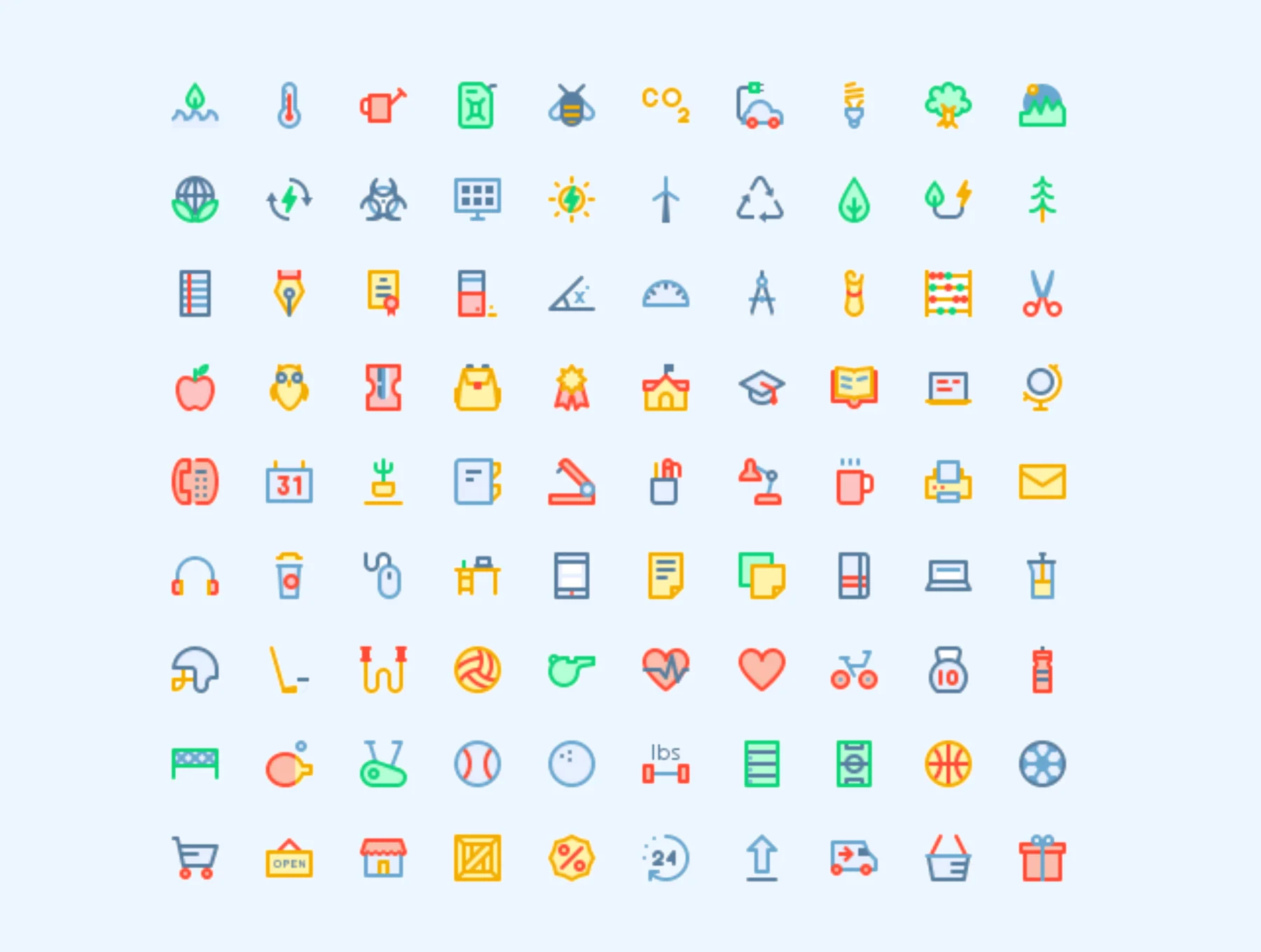 300 Colorful Icons 5