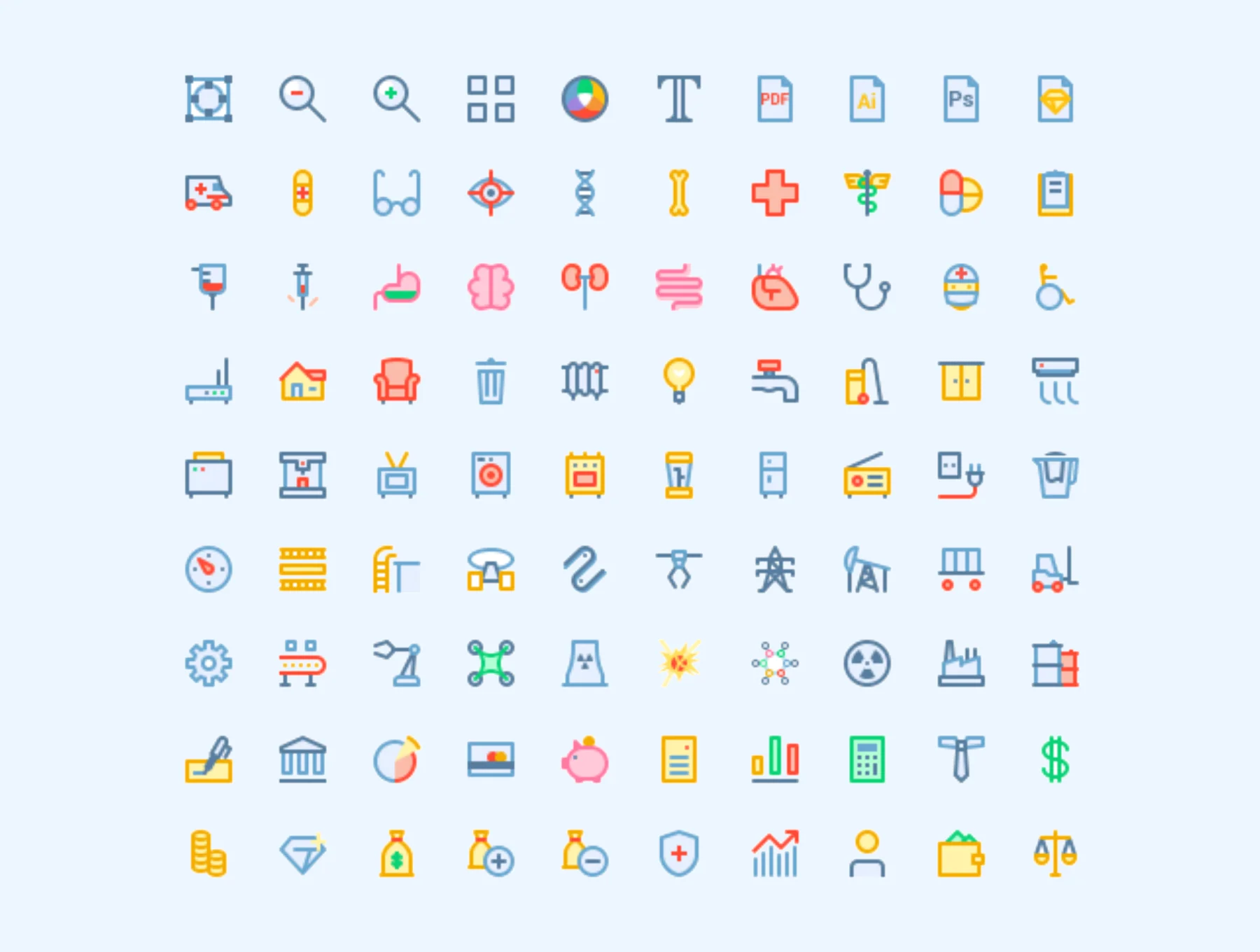 300 Colorful Icons 6