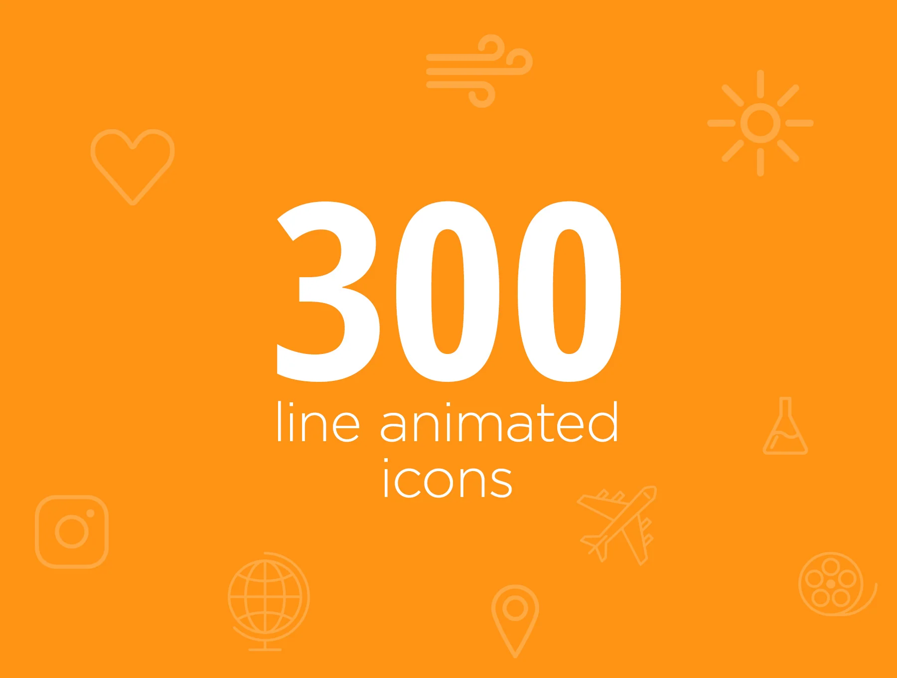 300 Line Animated Icons 6