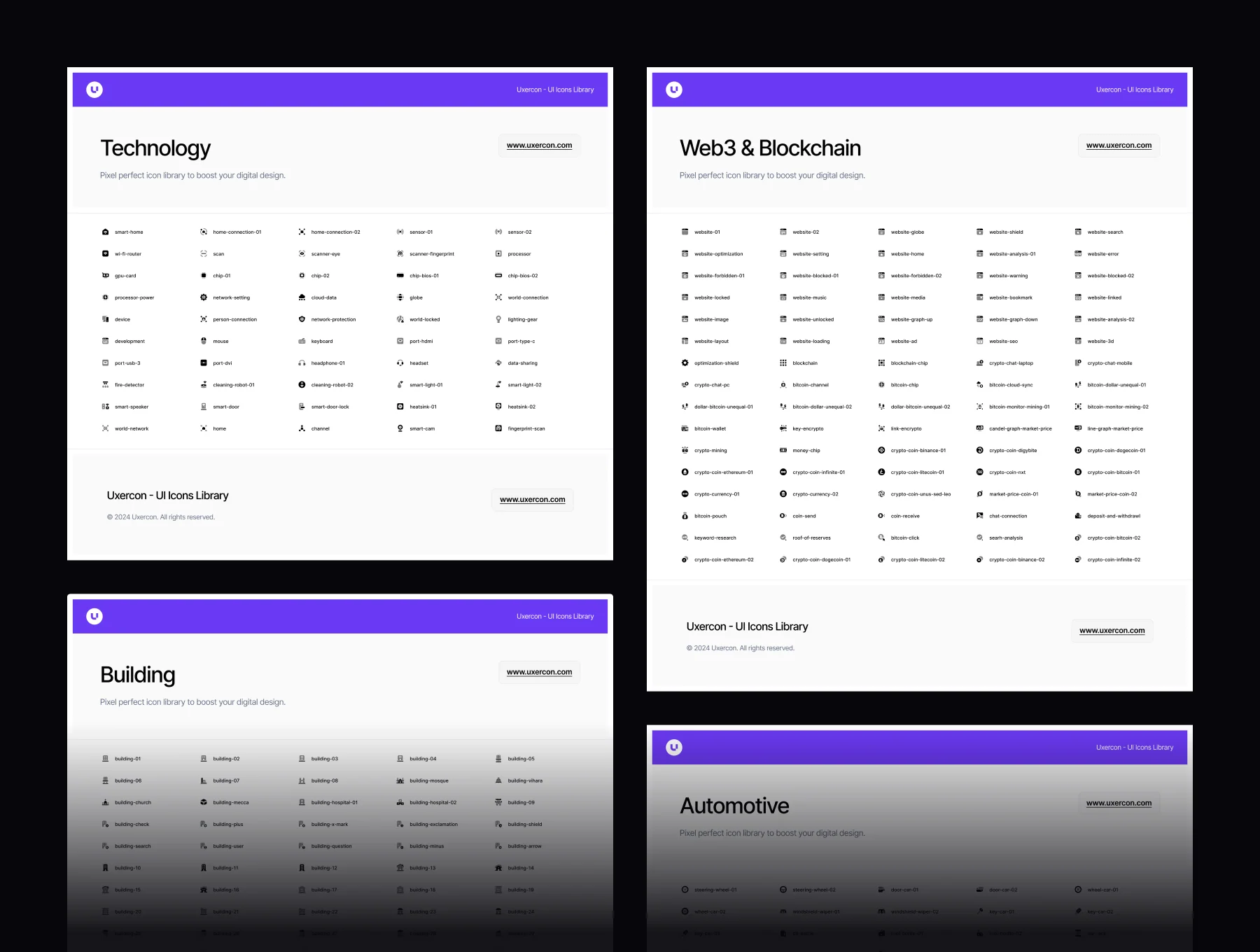 3000+ Duotone Icon Styles | Uxercon Icon Library v2.0 4