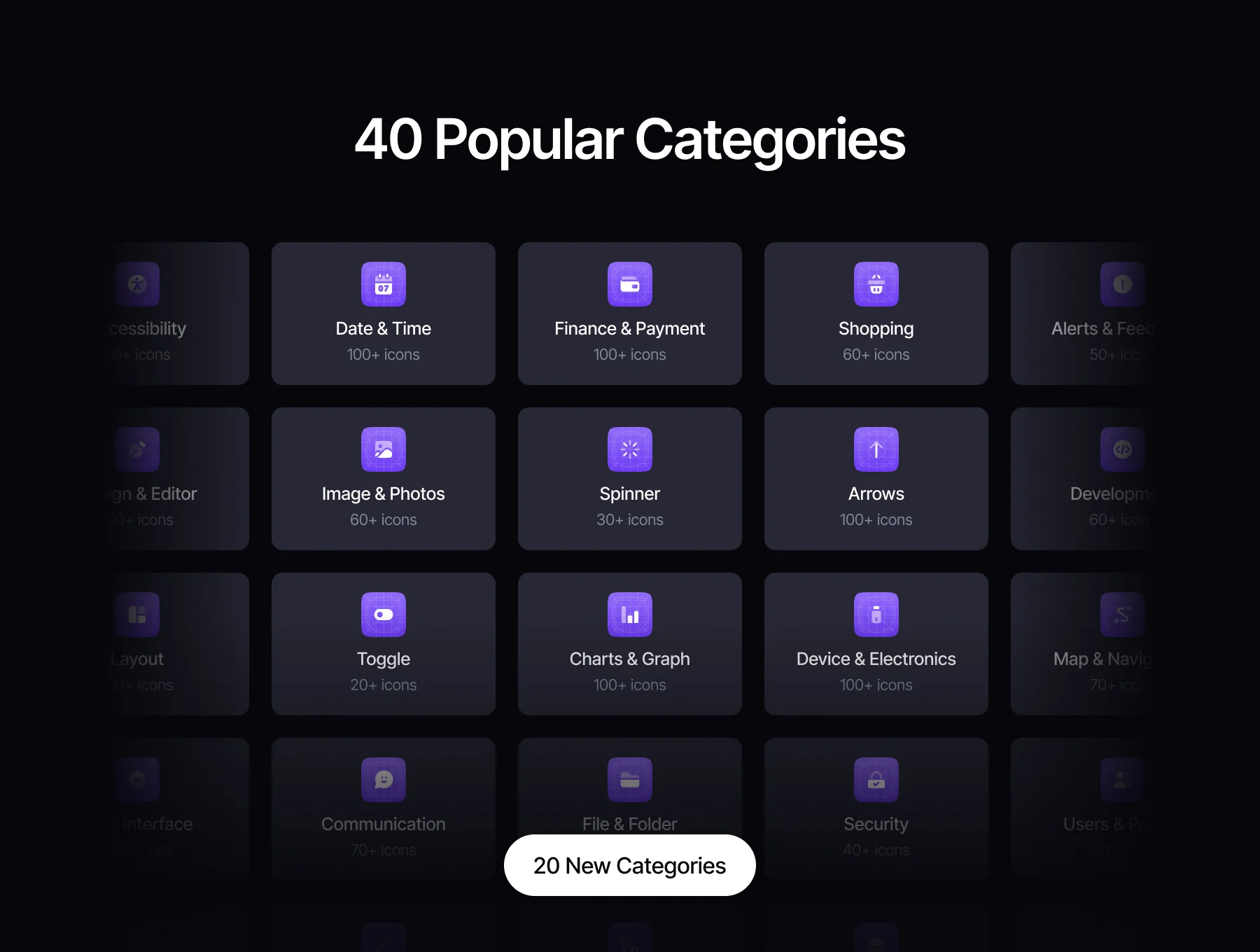 3000+ Duotone Icon Styles | Uxercon Icon Library v2.0 5