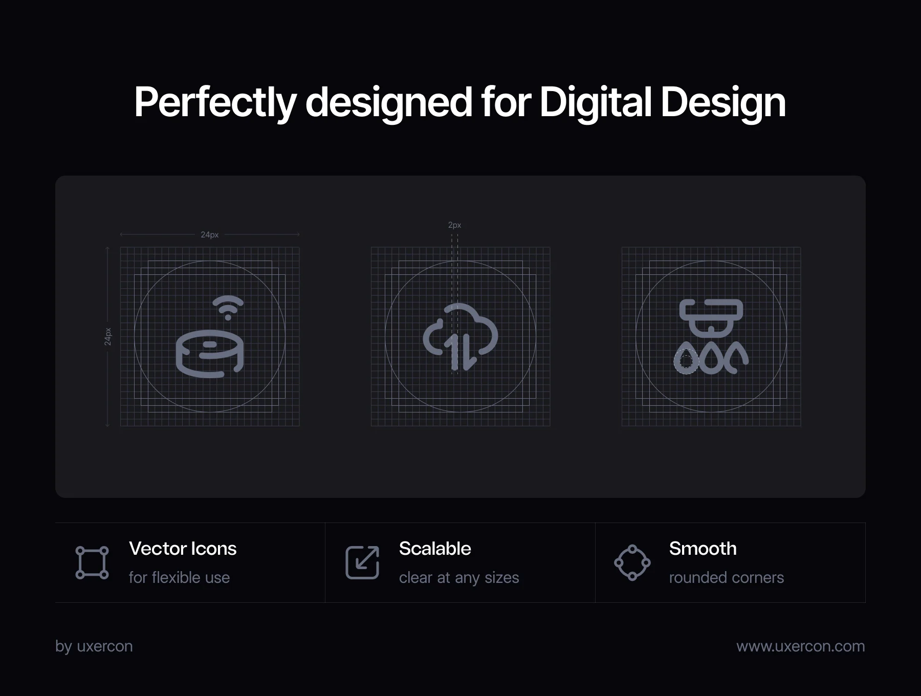3000+ Gestalt Icon Styles | Uxercon Icon Library v2.0 3