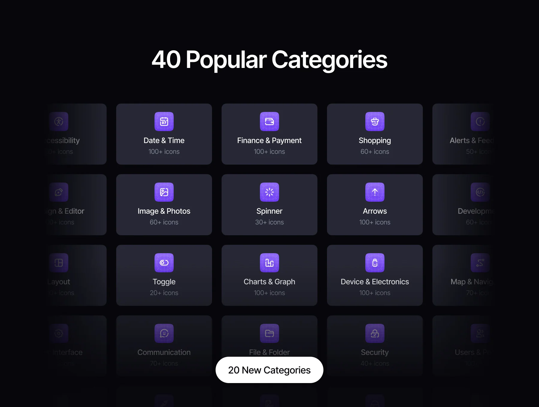 3000+ Gestalt Icon Styles | Uxercon Icon Library v2.0 5