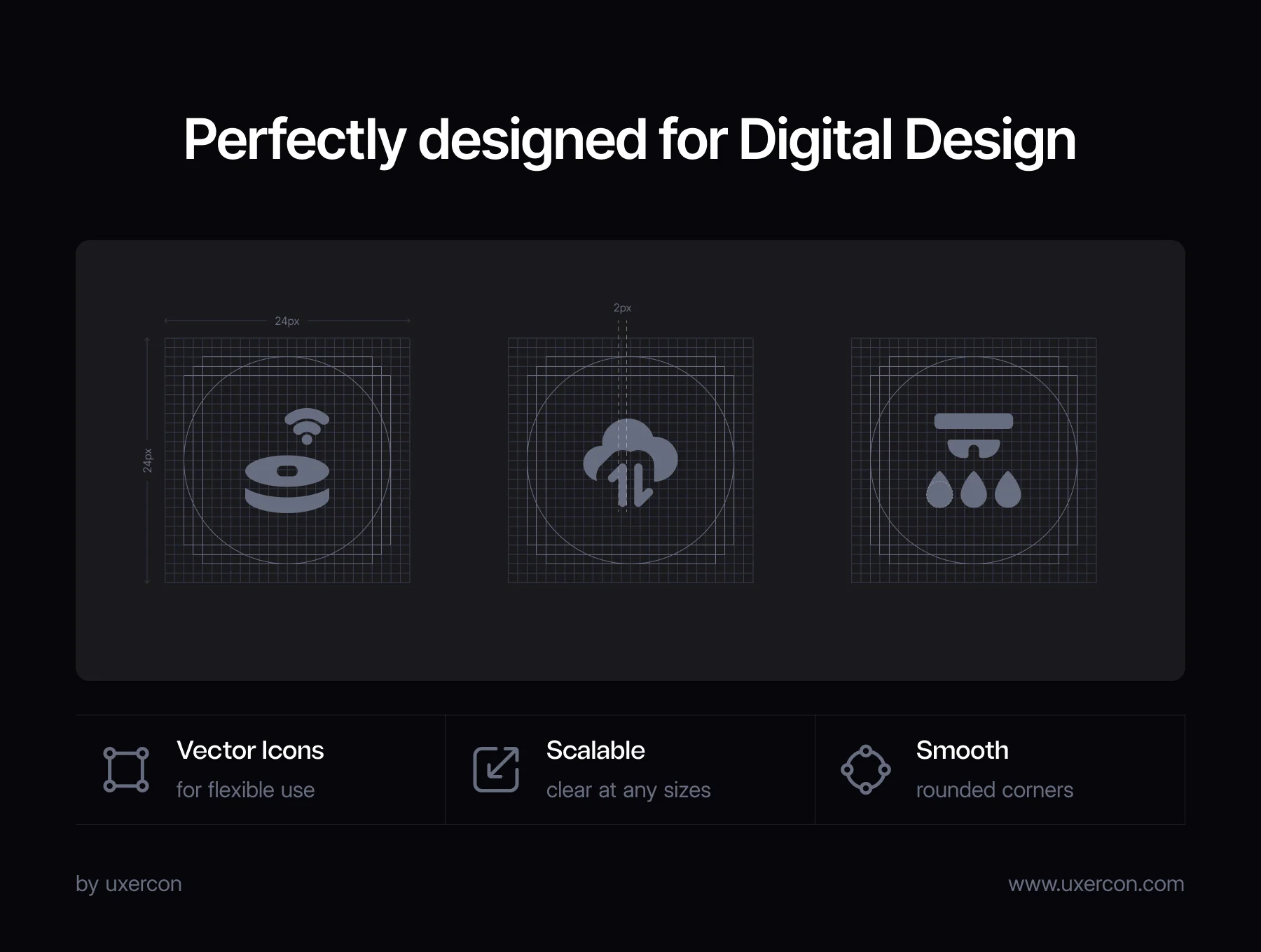 3000+ Solid Icon Styles | Uxercon Icon Library v2.0 3