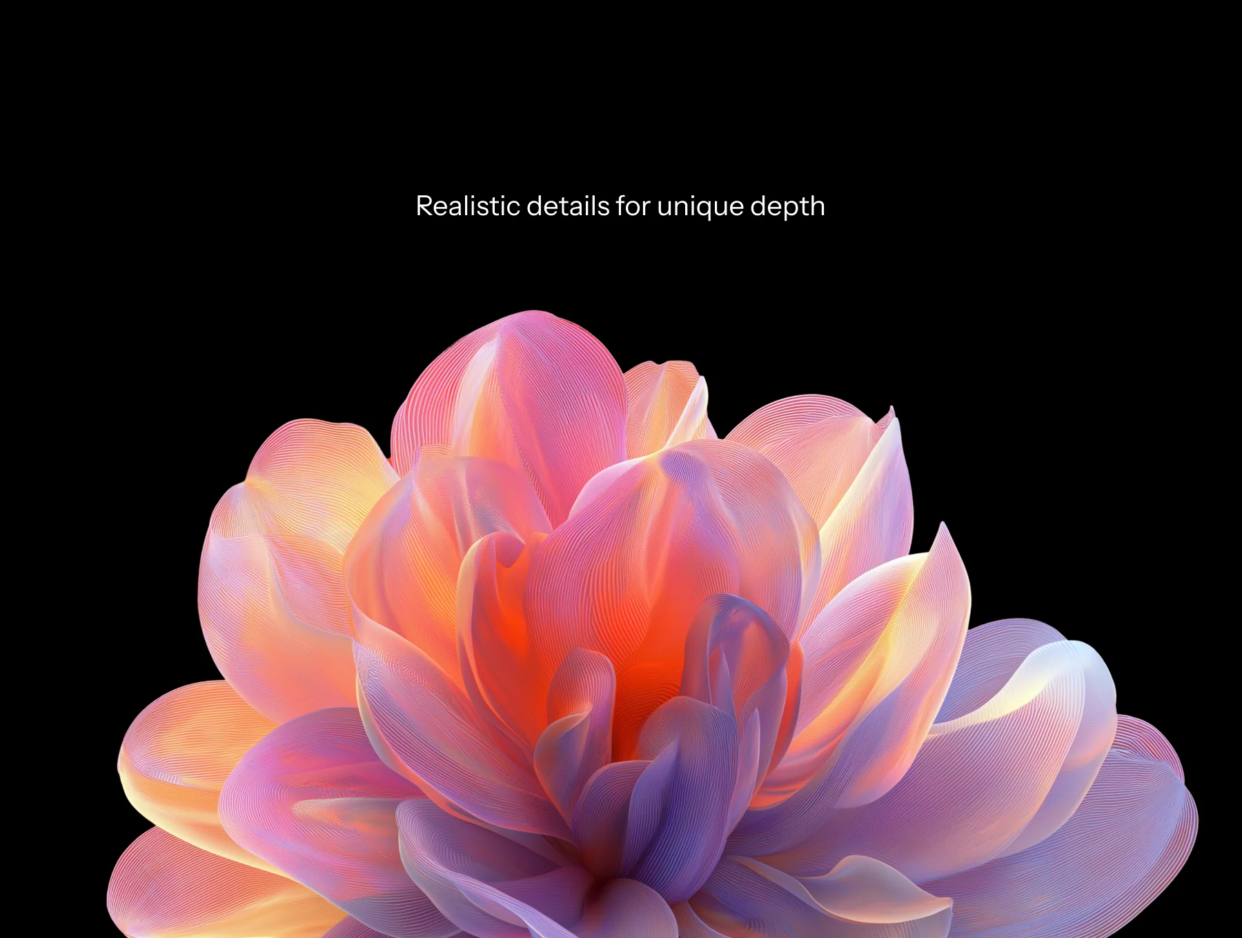 32 AI-Generated Abstract Flower Renders – PNG & PSD Pack (Customizable Colors) 5