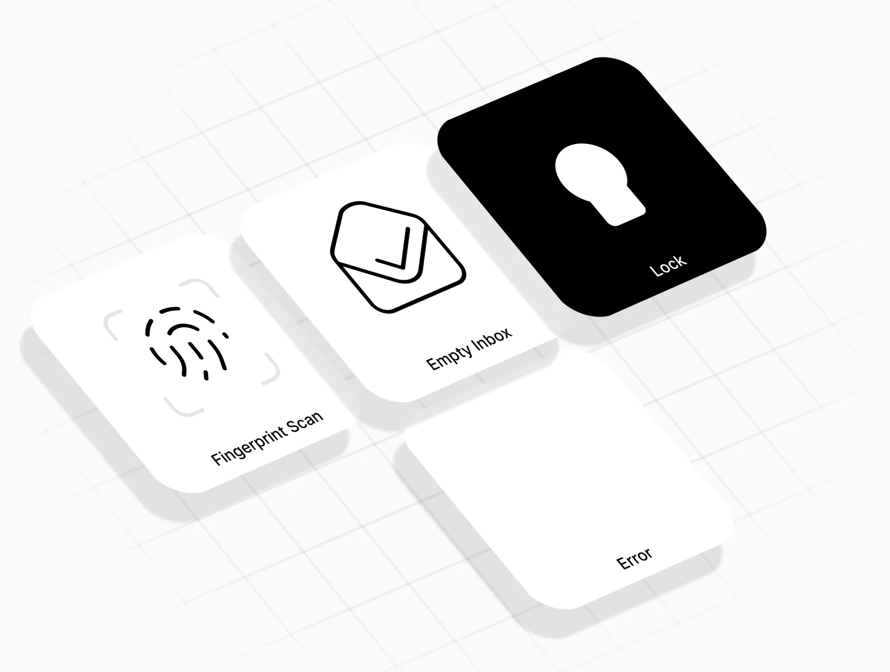 32 Animated UI Icons (Lottie) — System States & Gestures 6