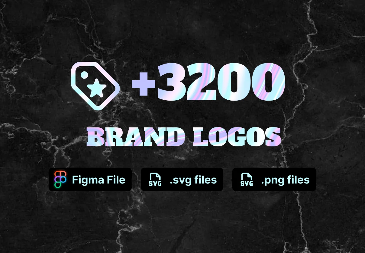 3200+ Black Brand Logos — SVG, PNG & Figma