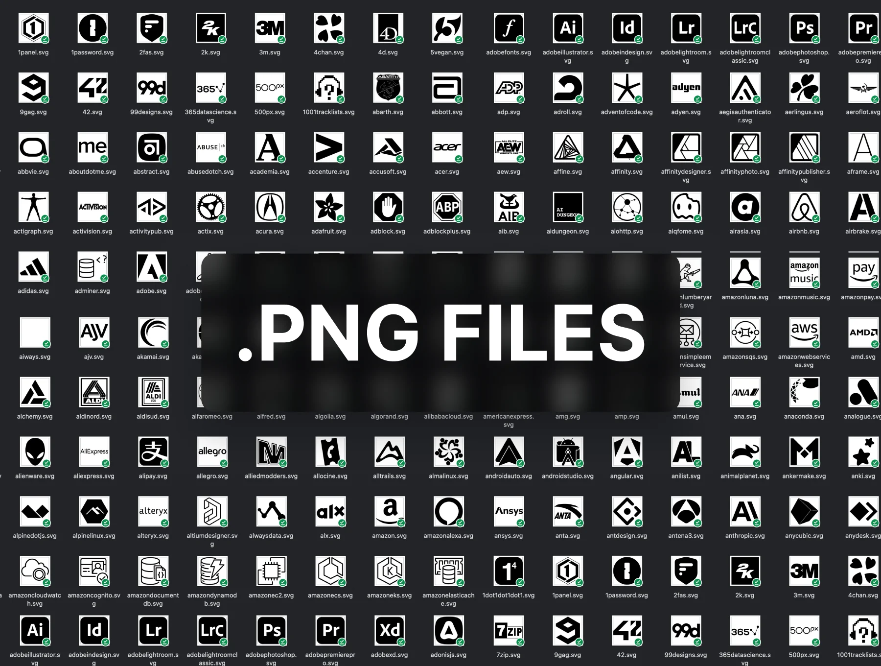 3200+ Black Brand Logos — SVG, PNG & Figma 3