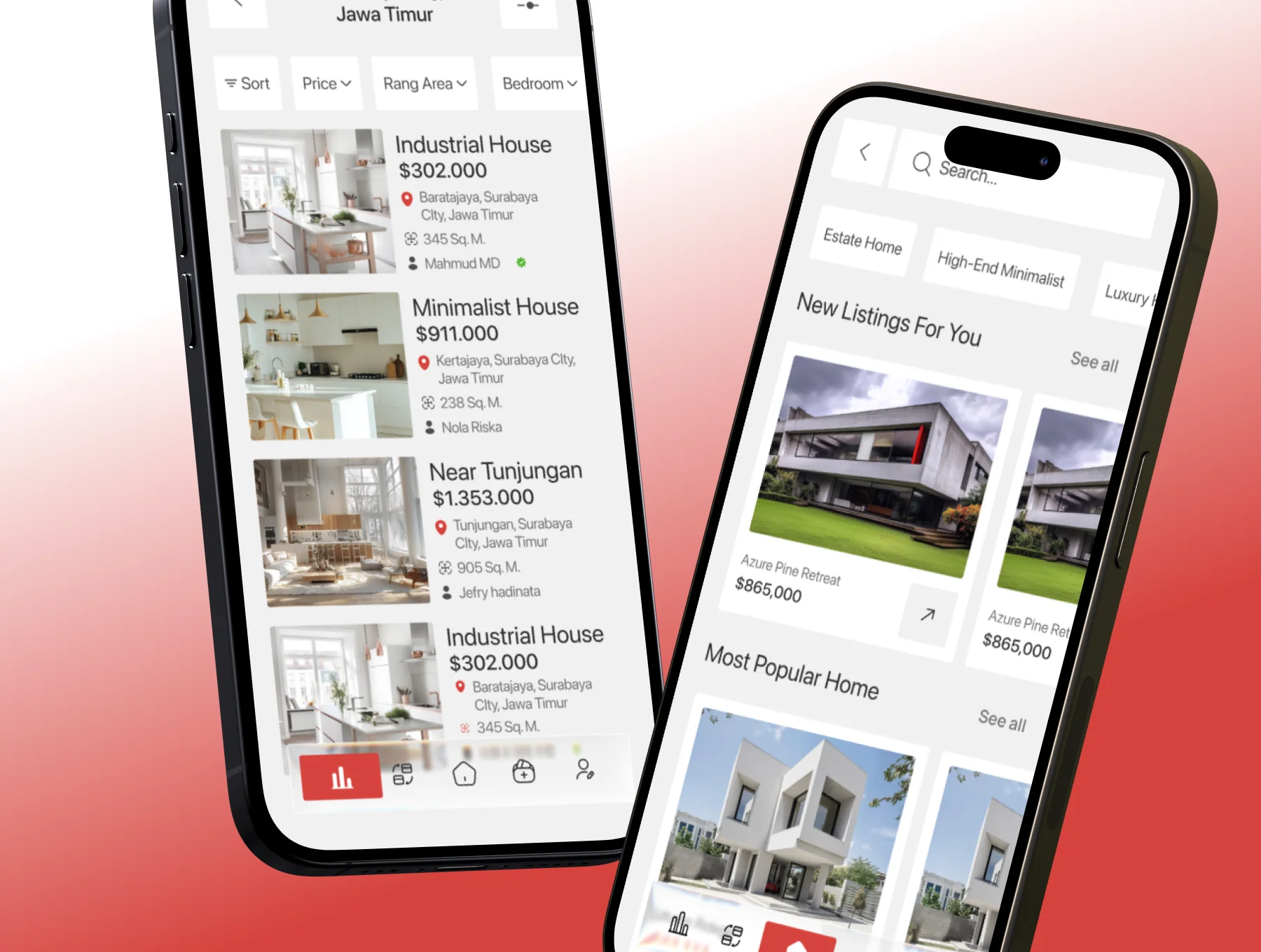 35+ Real Estate — Mobile App UI Kit 5