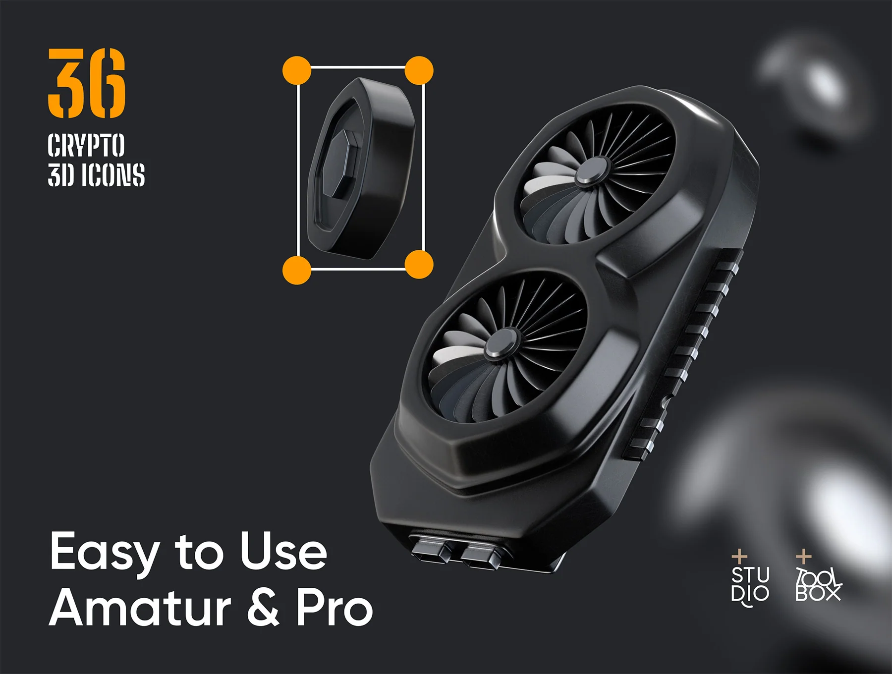 36 Crypto 3D icons 5