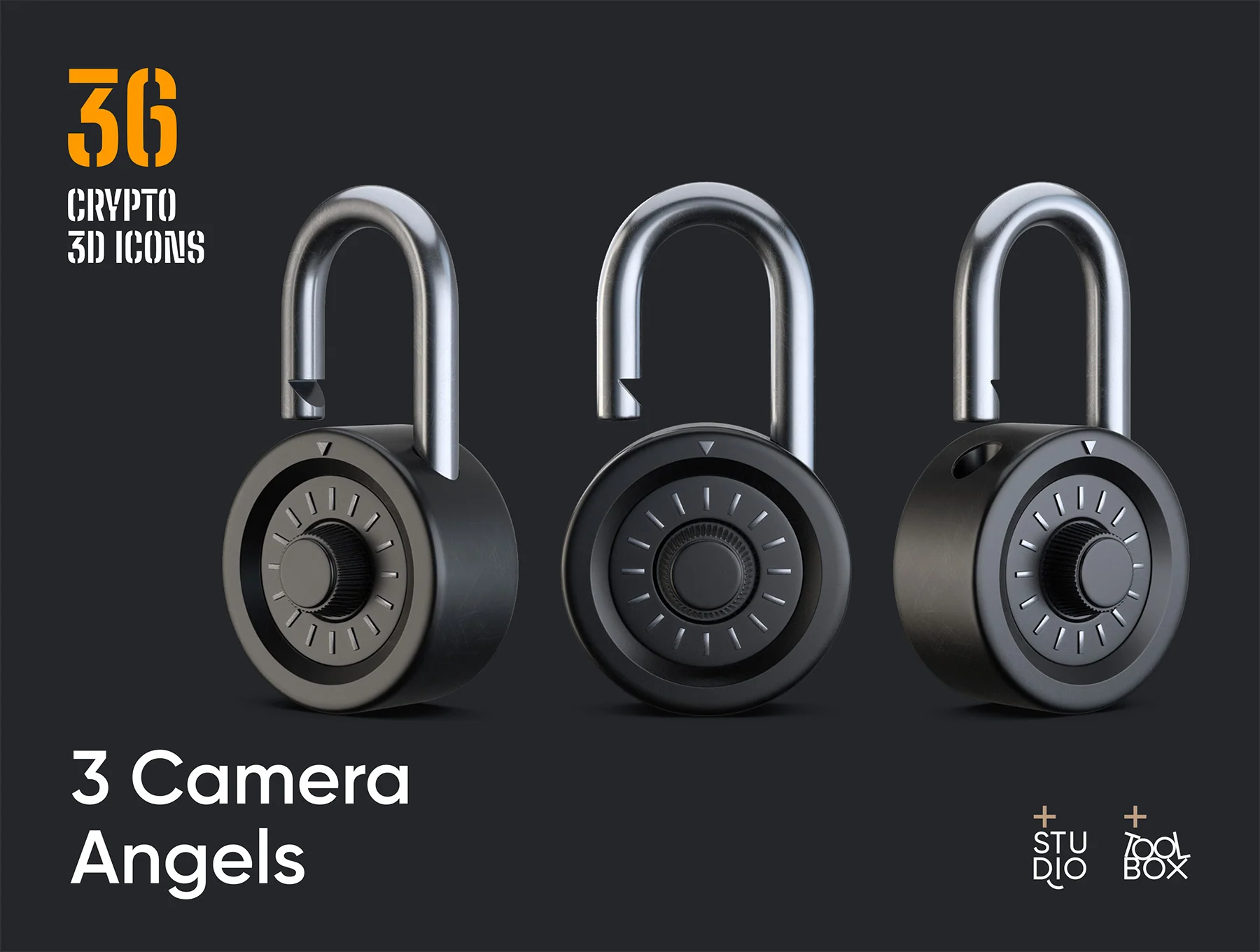 36 Crypto 3D icons 6
