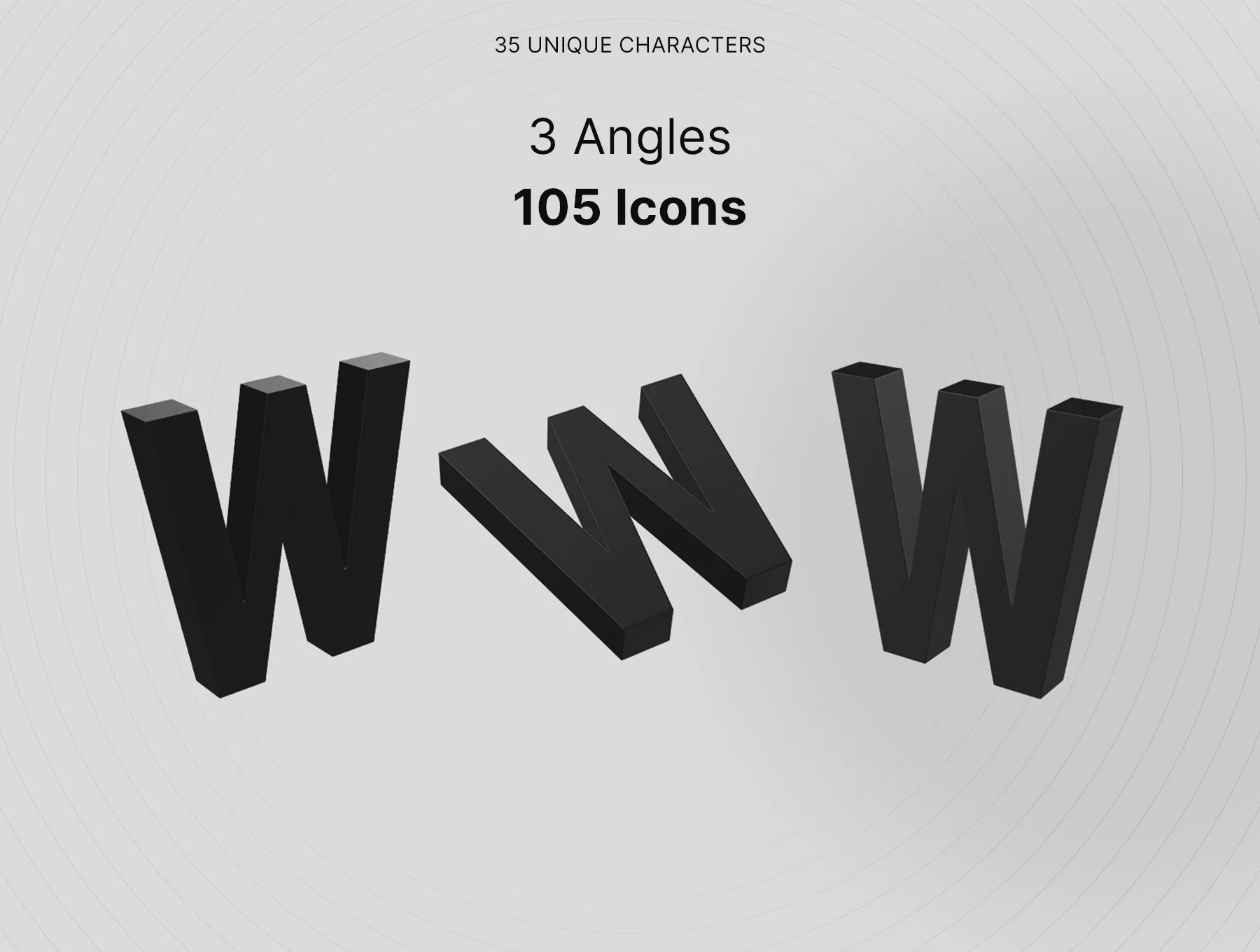 3D Alphabets & Numbers 4