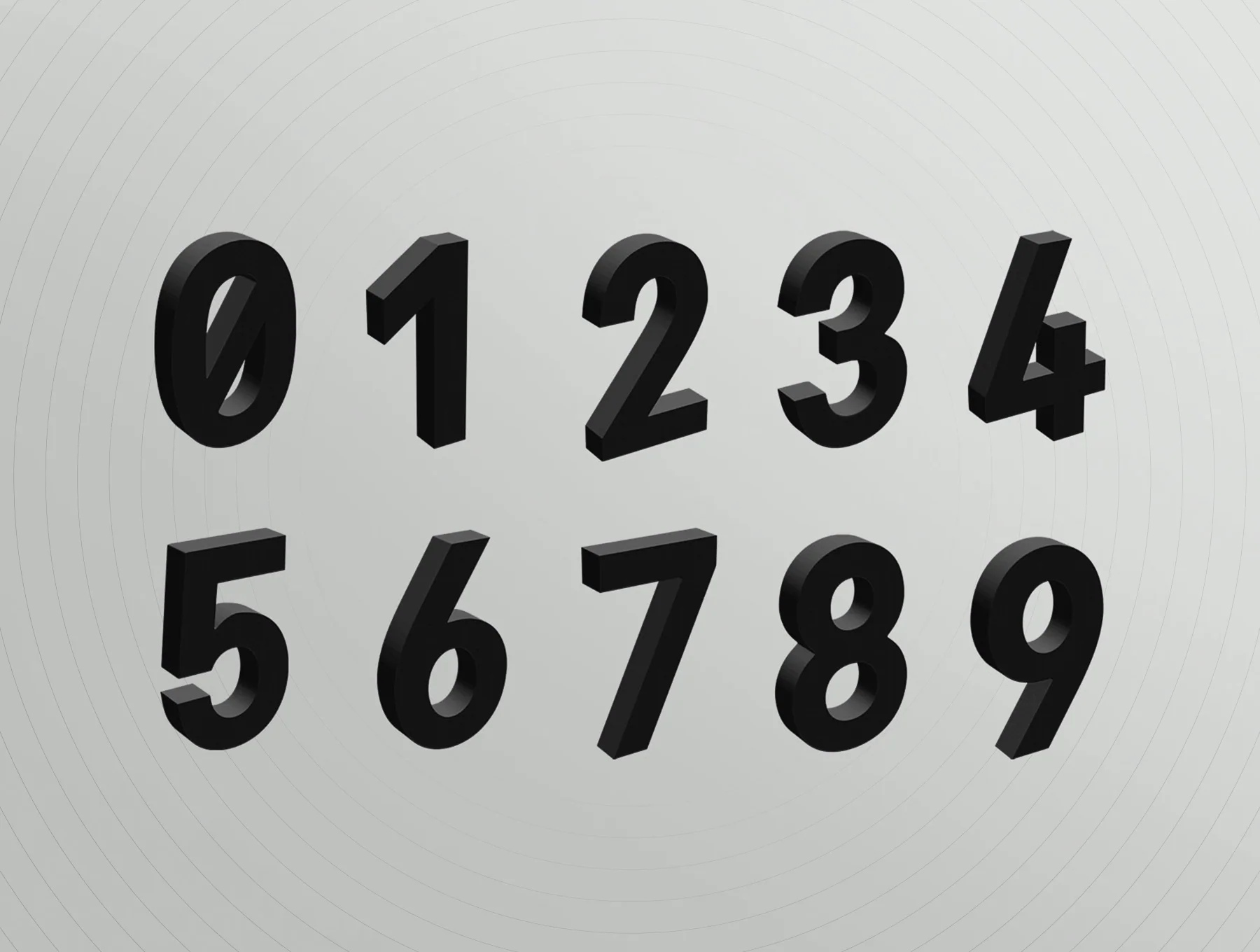 3D Alphabets & Numbers 5