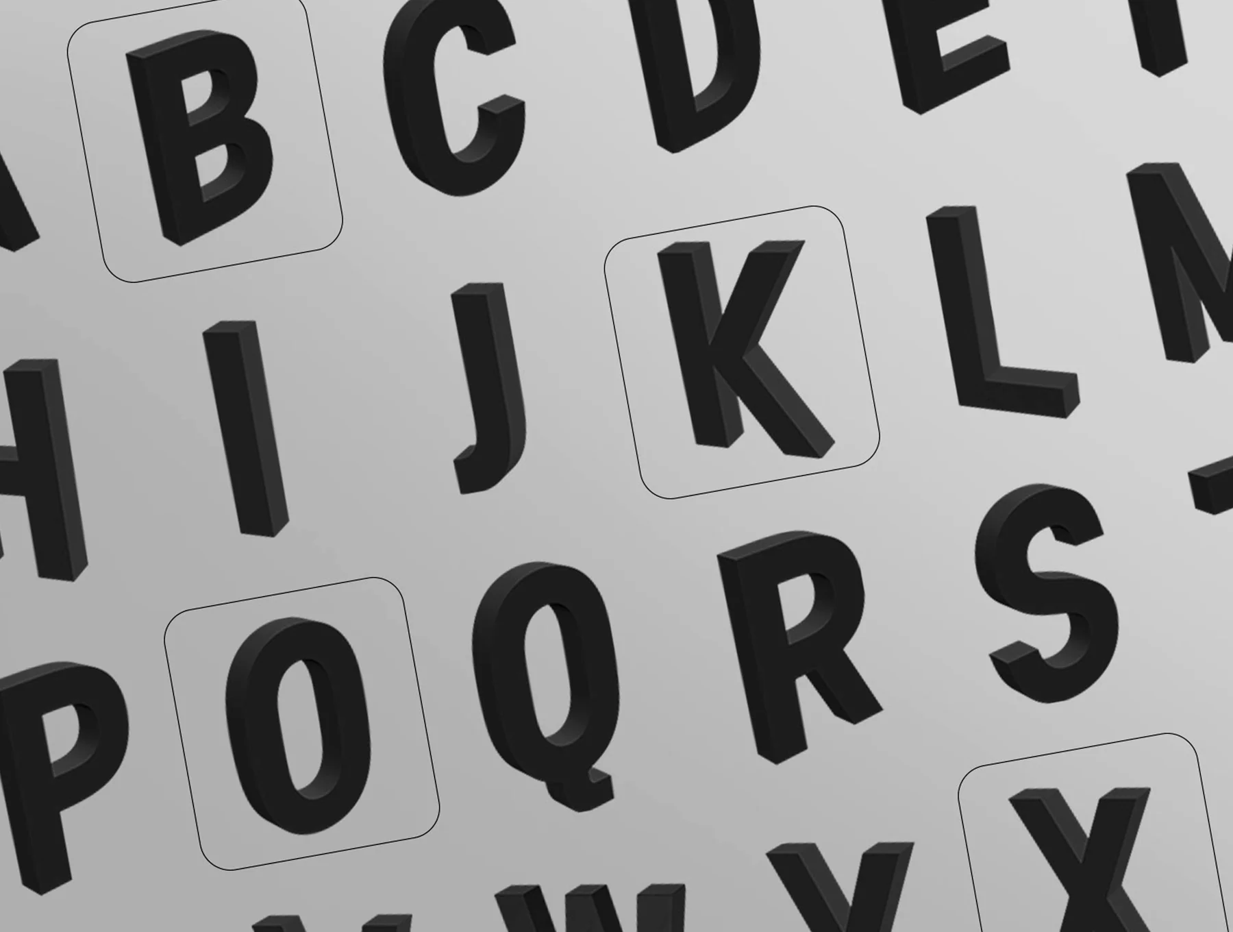 3D Alphabets & Numbers 6