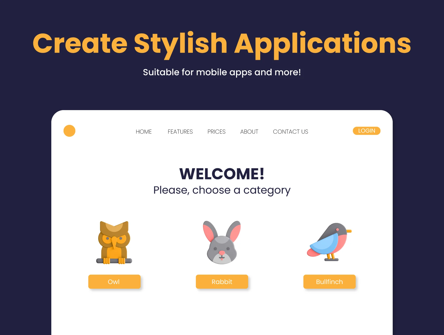 3D Animal Icons 6