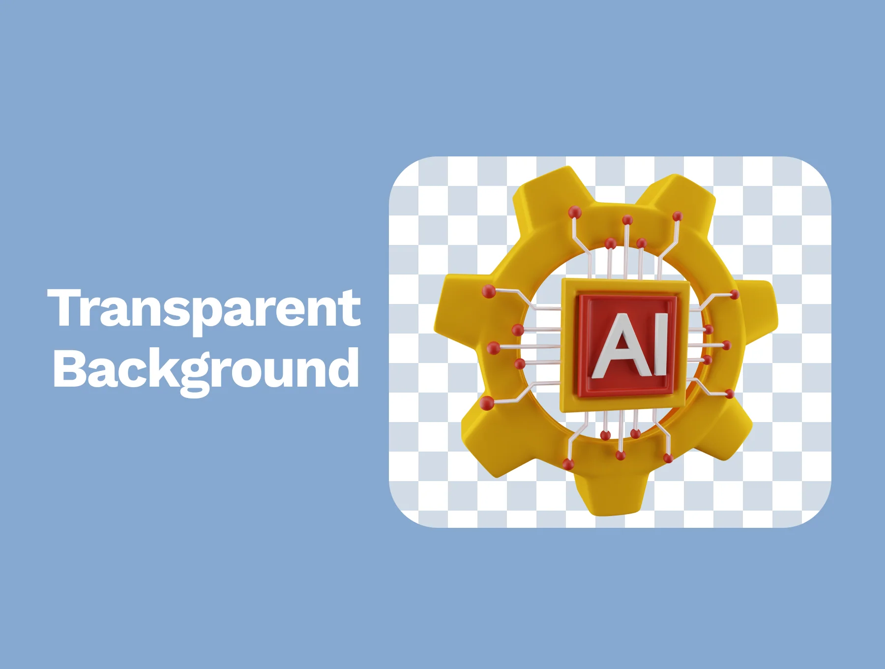 3D Artificial Intelligence Icon 4
