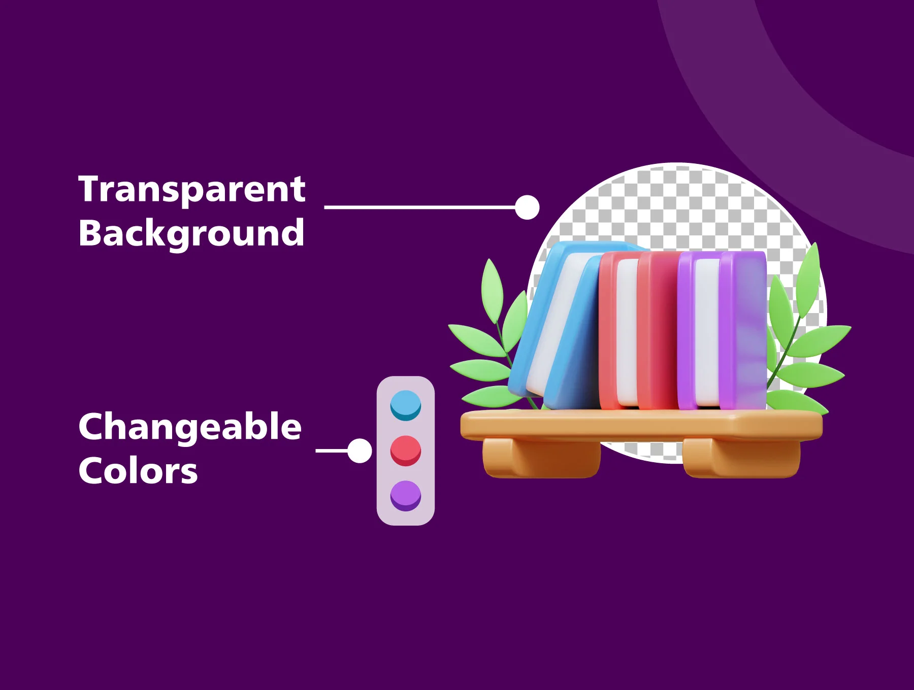 3D Back to School Item icon set 4