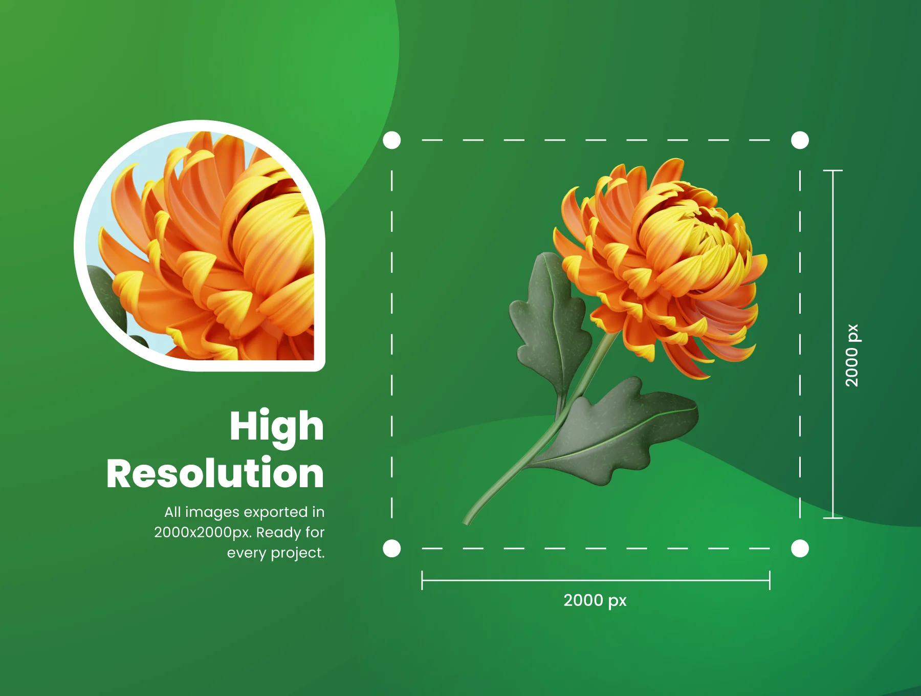 3D Blossom Icons 2