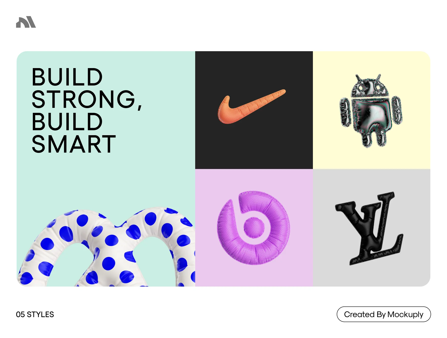 3D Brands icons Mockuply 3