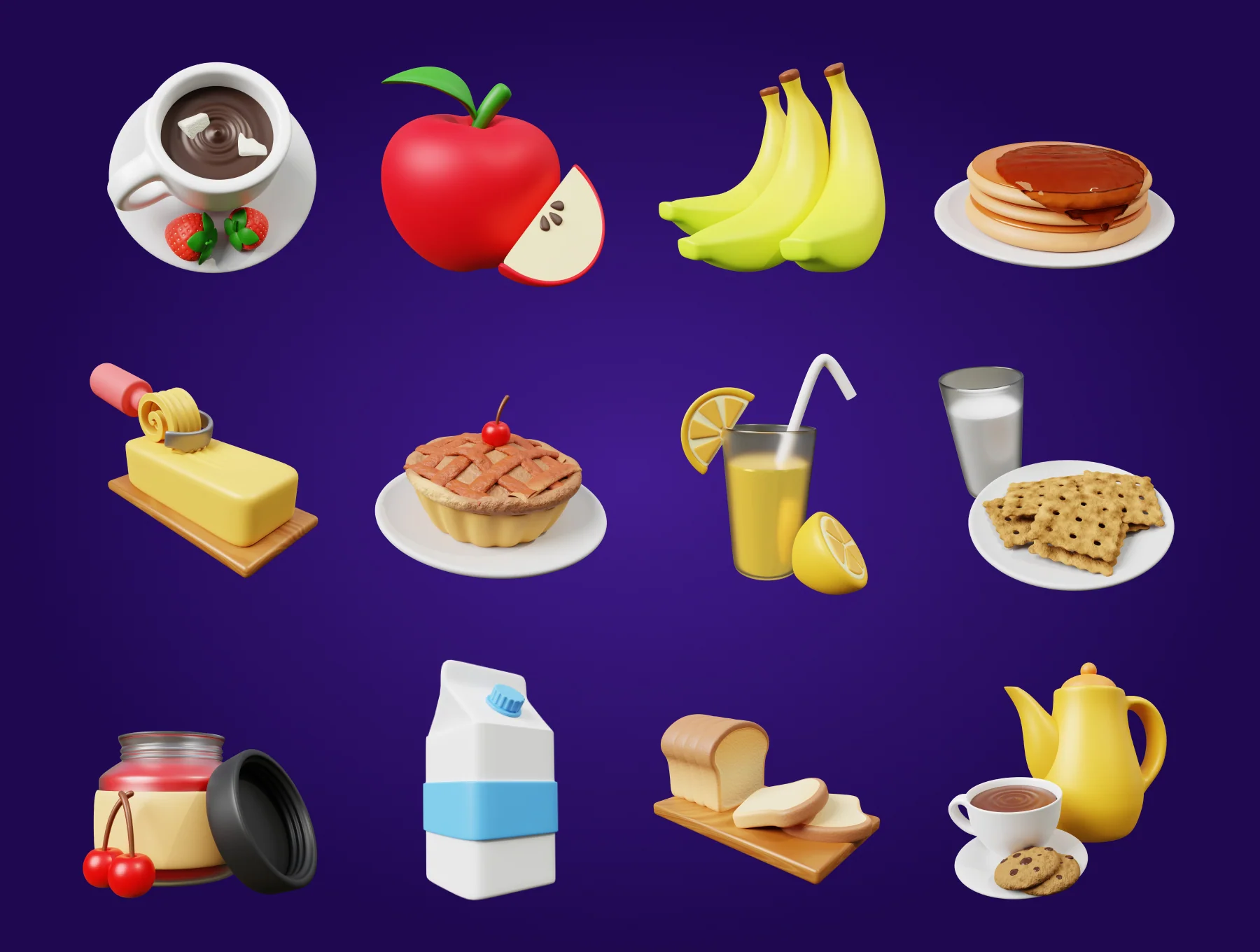 3D Breakfast Icon 5