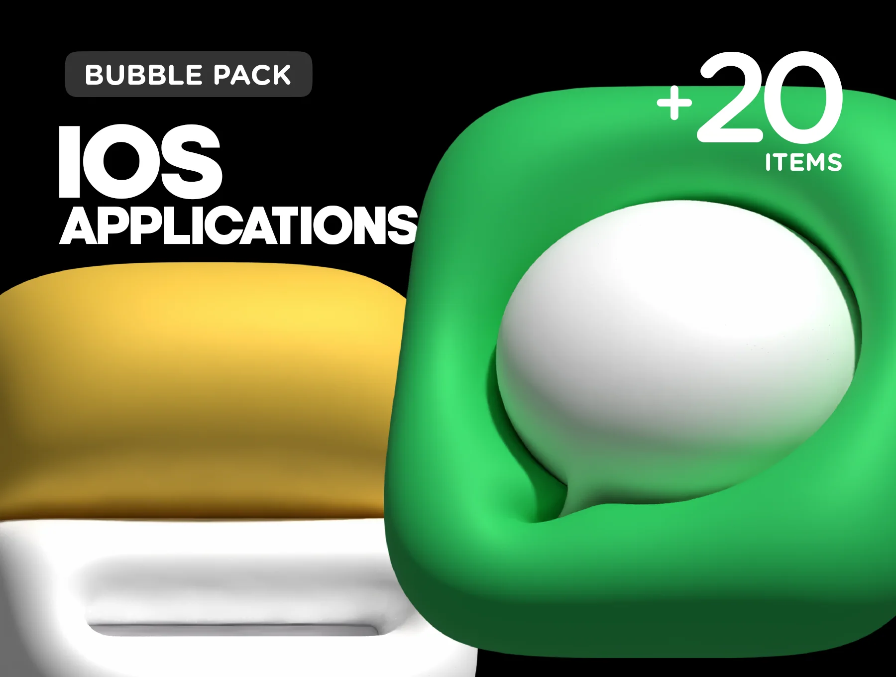 3D Bubble icons 3