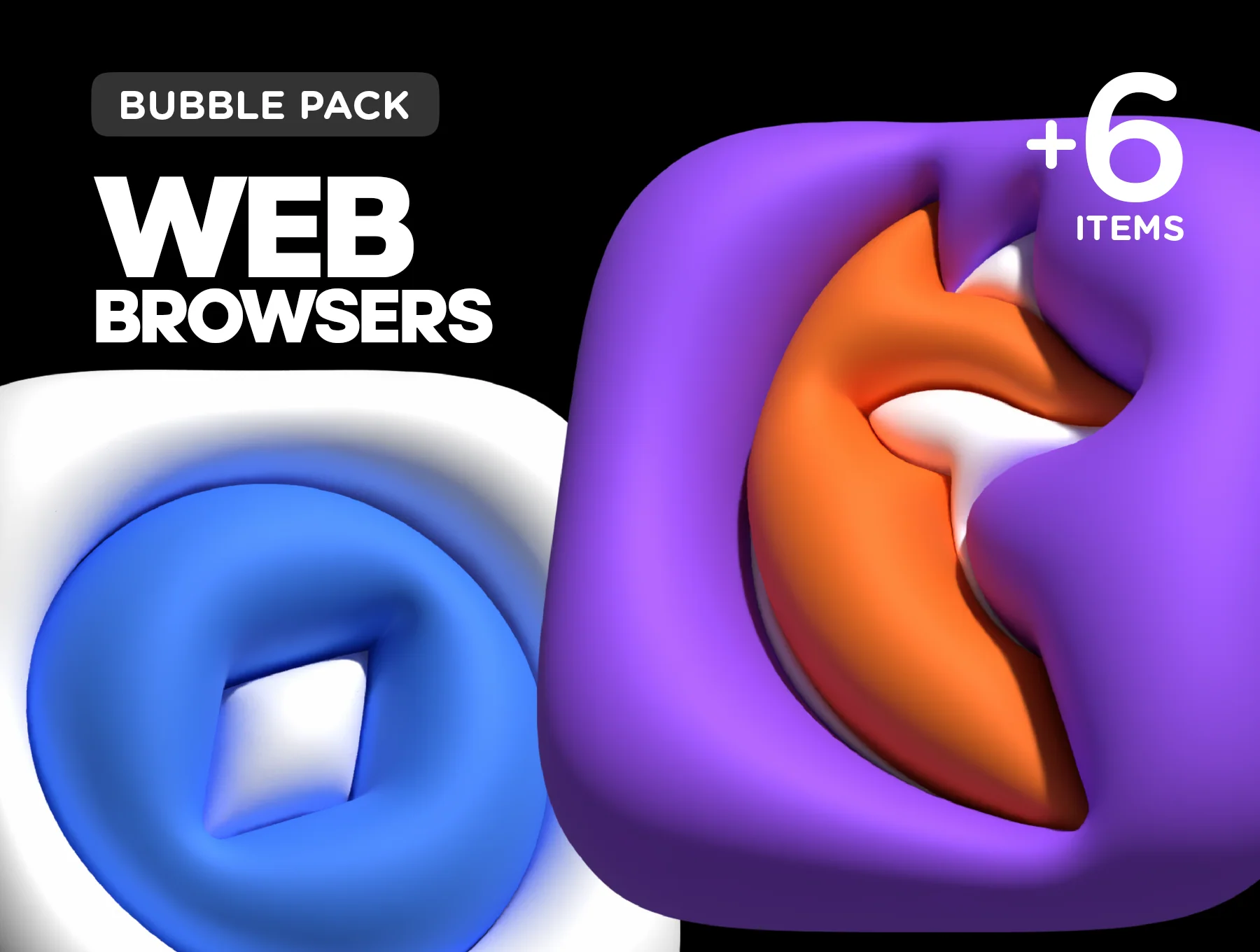 3D Bubble icons 4