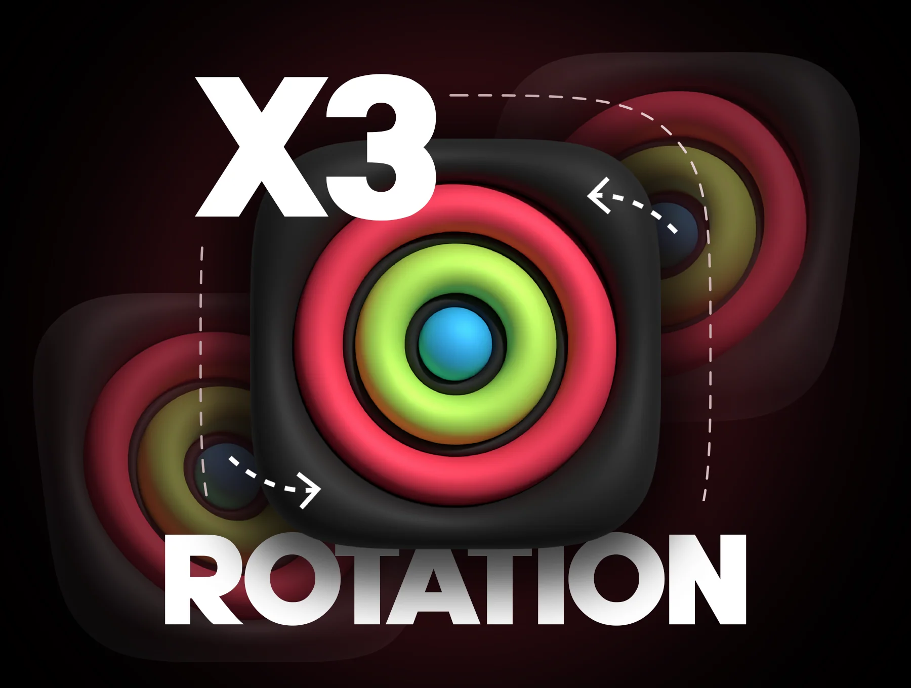 3D Bubble Pack - IOS Applications icons - OBJ 2