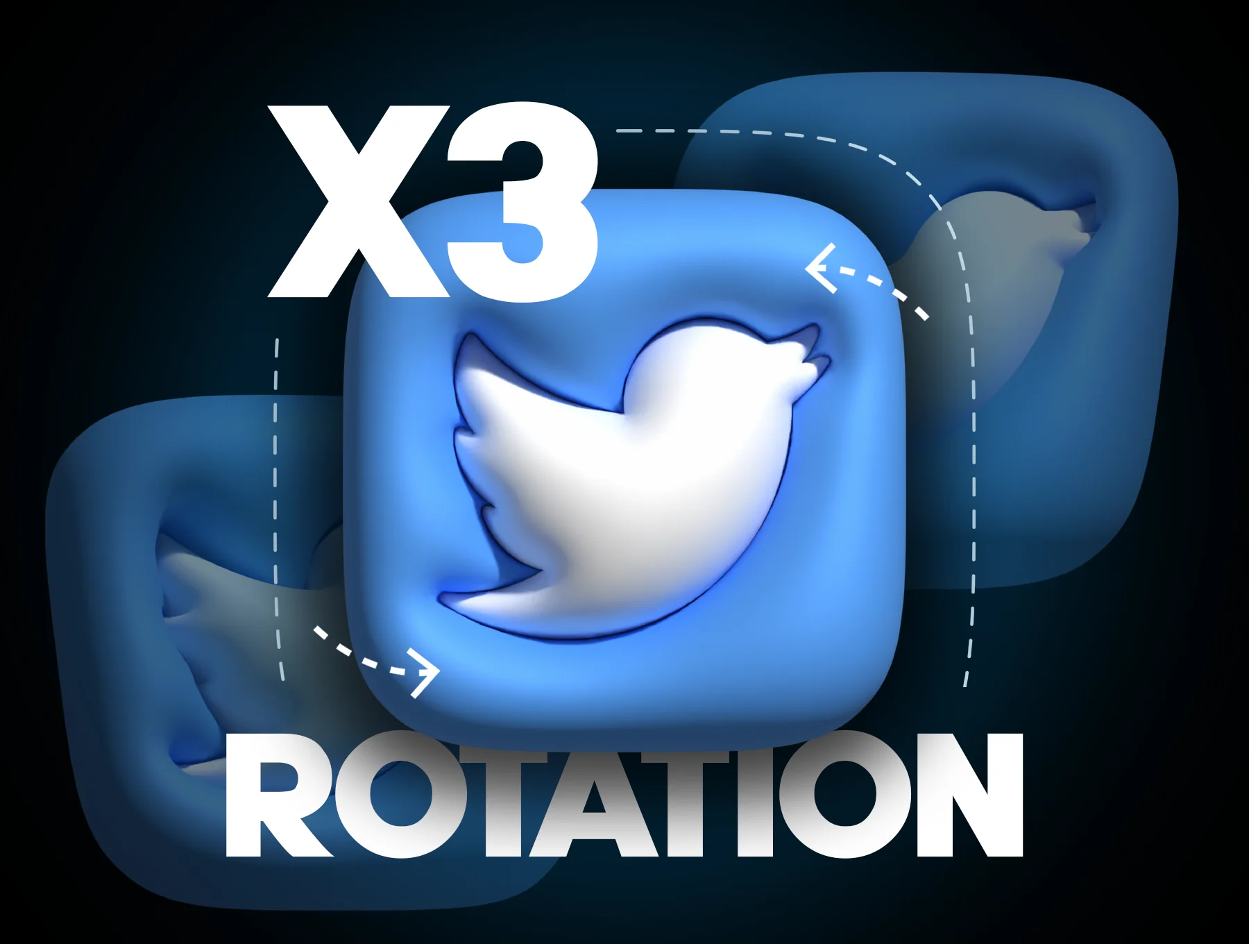 3D Bubble Pack - Social & Messengers icons - OBJ 2