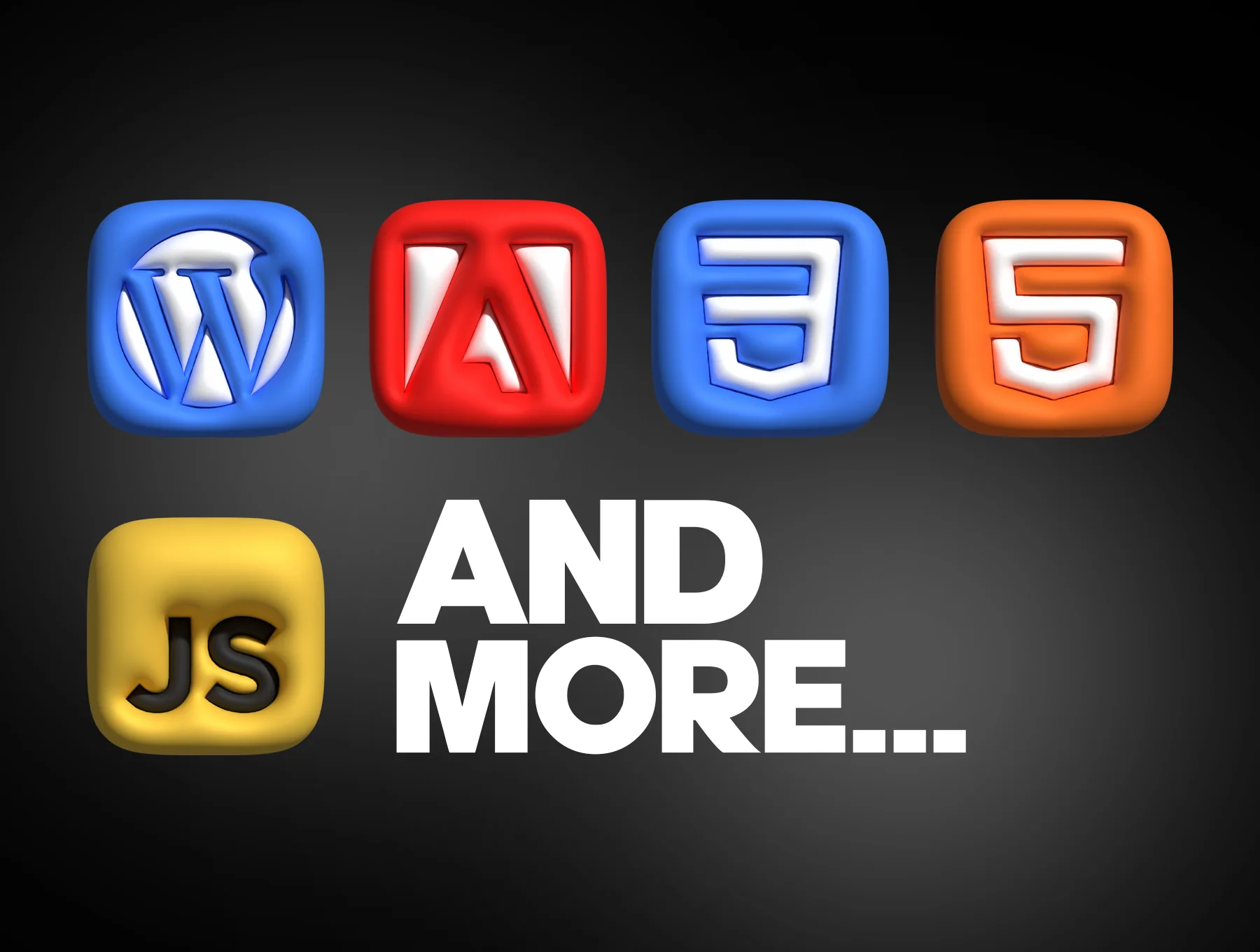 3D Bubble Pack - Web tools icons - OBJ 5