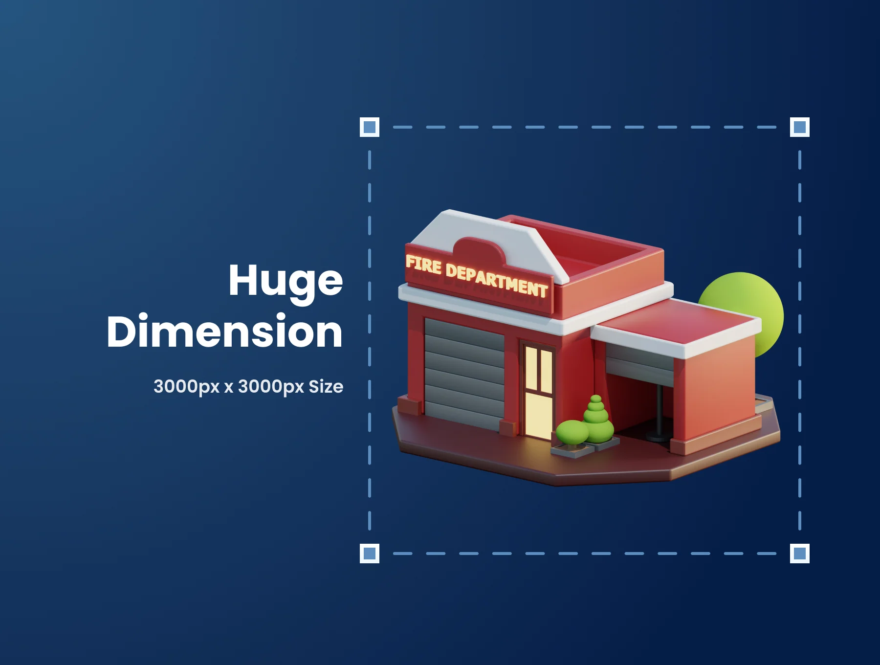 3D Building and Landmarks Illustration 2
