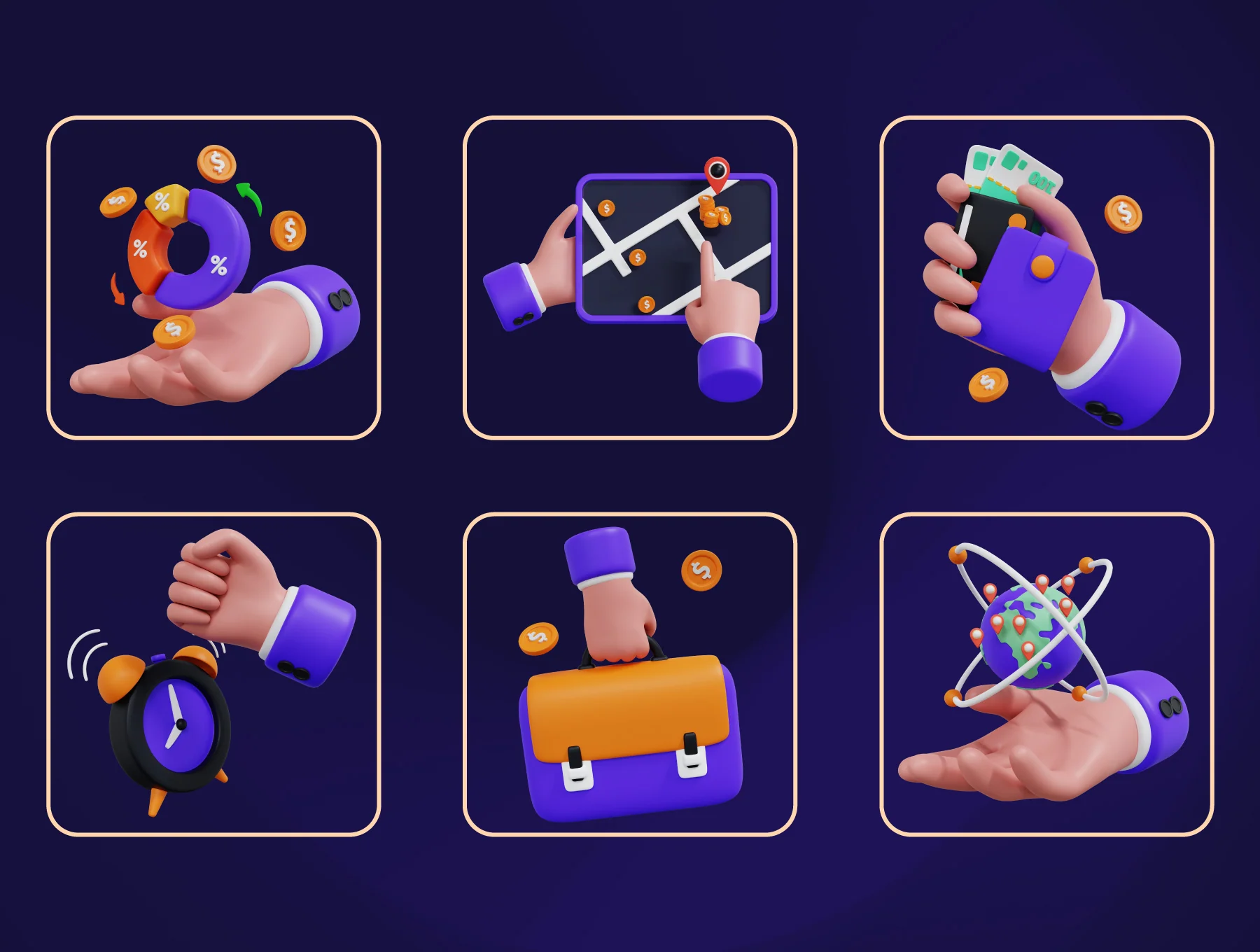 3D Business Hand Gesture V2 6
