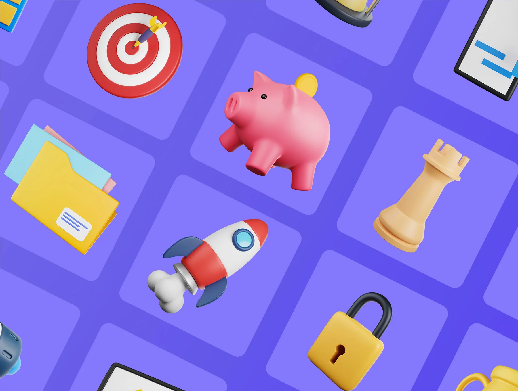 3D Business Icons 6