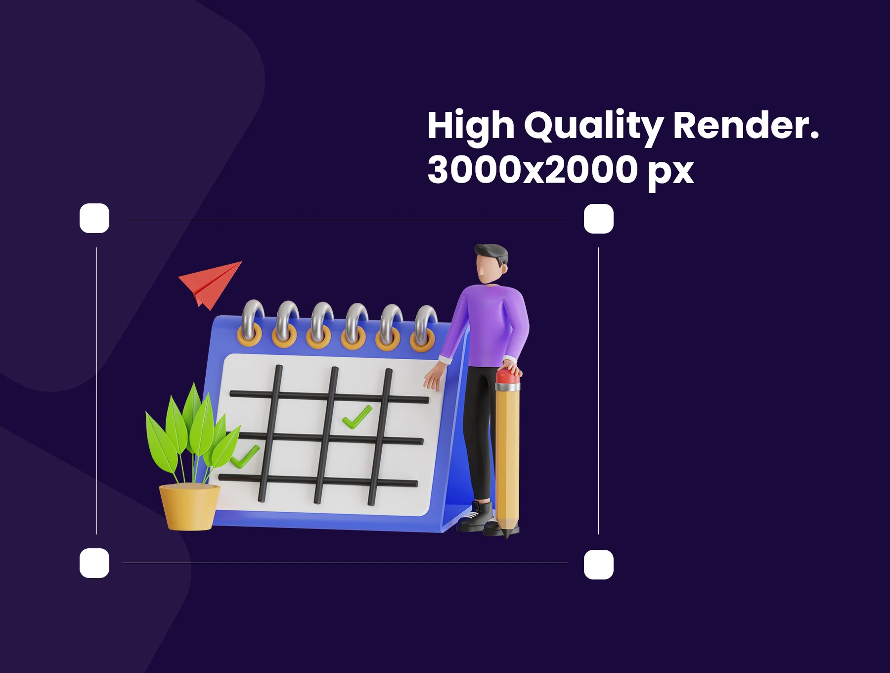 3D Business Schedule Pack 6