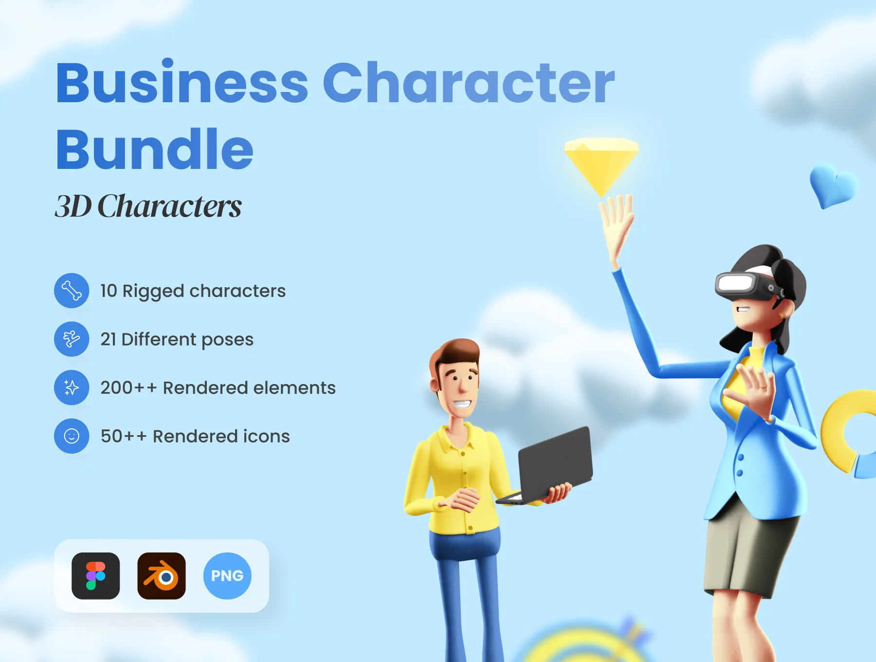 3D Business Character Bundle