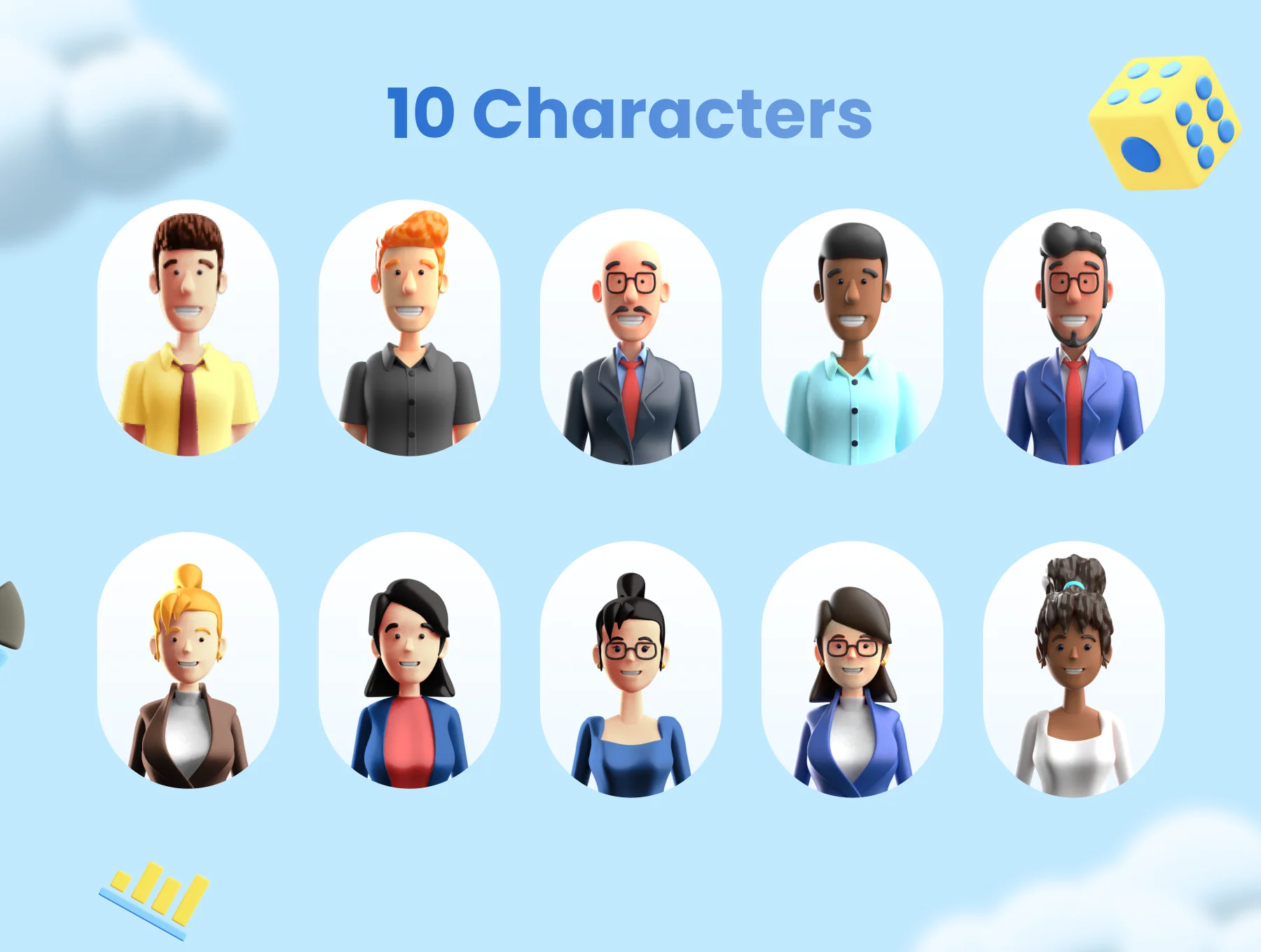 3D Business Character Bundle 2