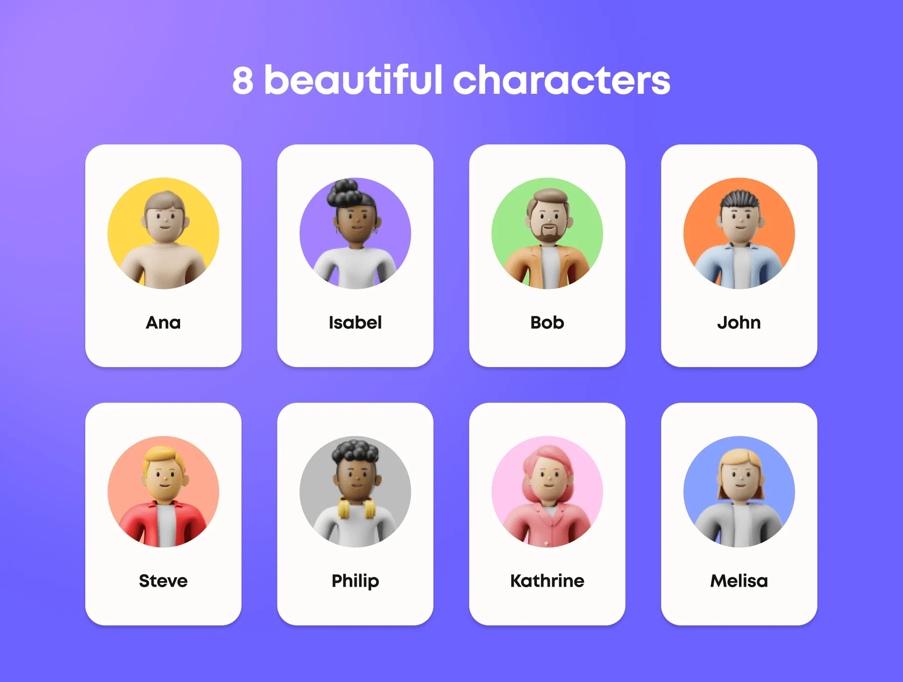 3D Character Illustration Pack 3