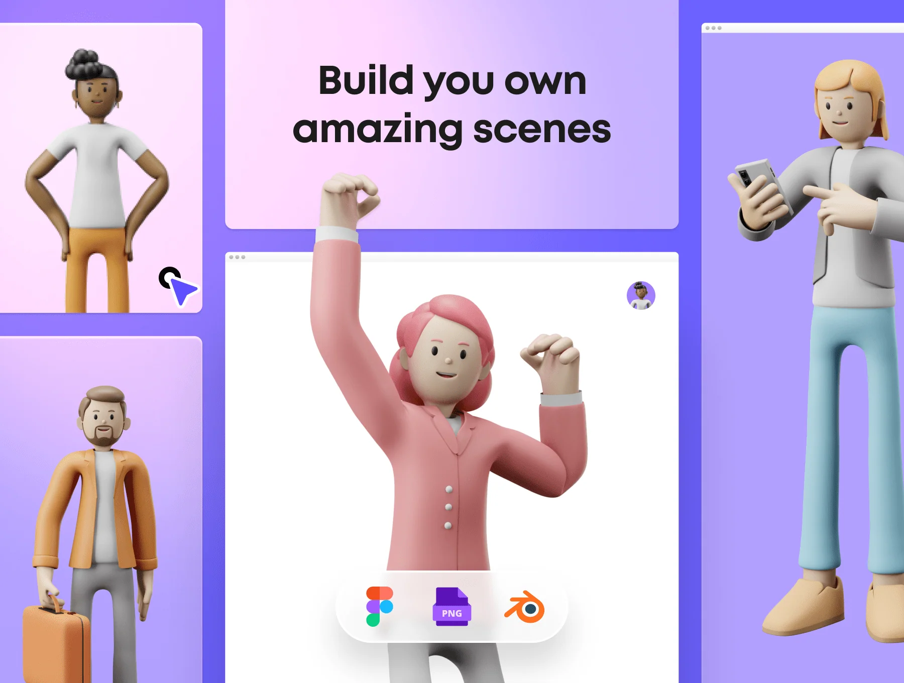 3D Character Illustration Pack 4