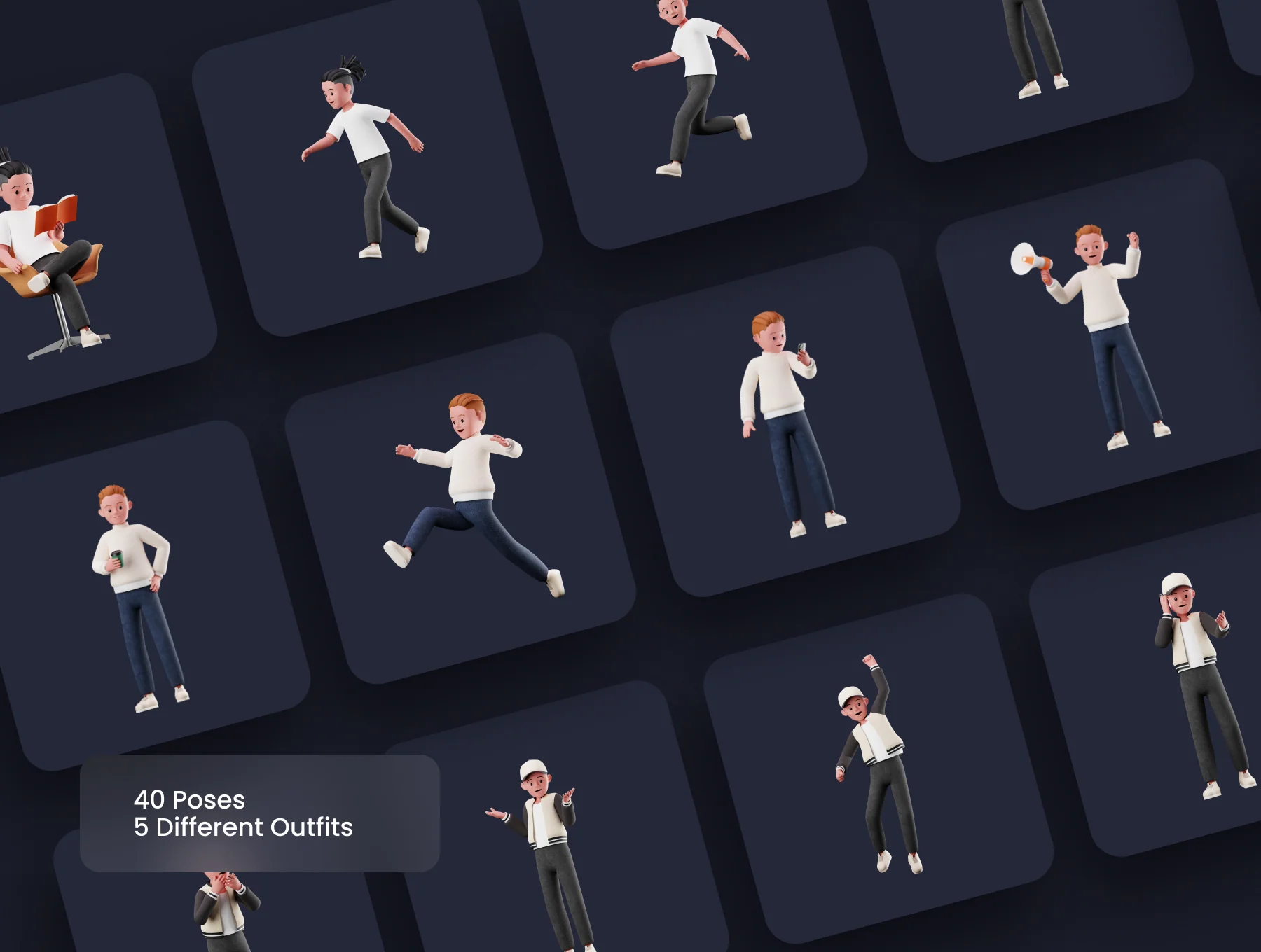 3D Character Library 6