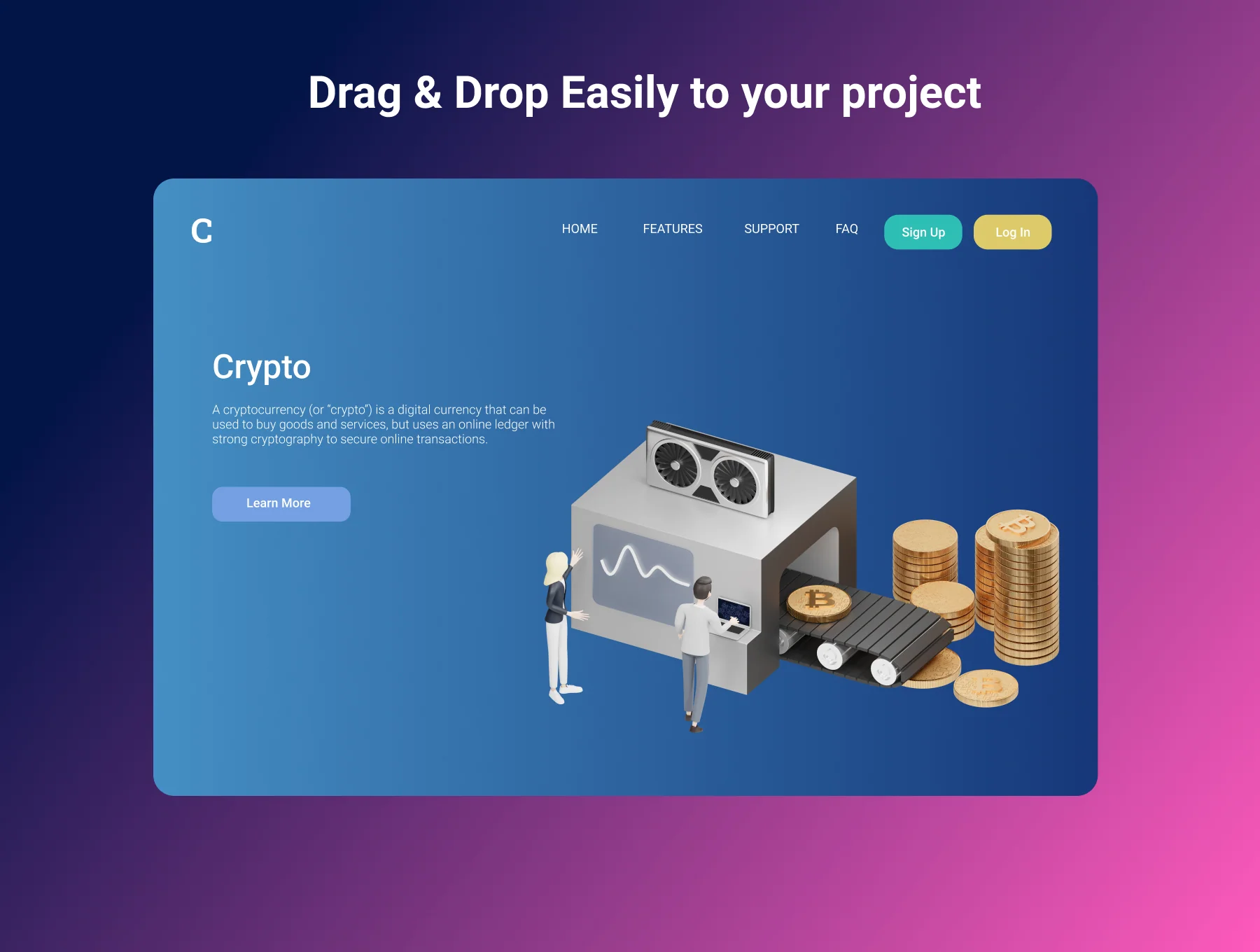 3D Character Pack Crypto Illustration & 3D Elements object 10