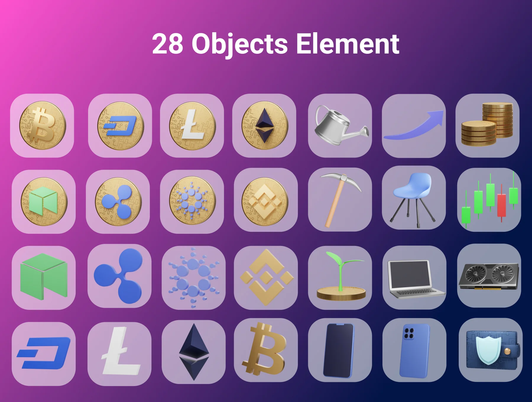 3D Character Pack Crypto Illustration & 3D Elements object 12