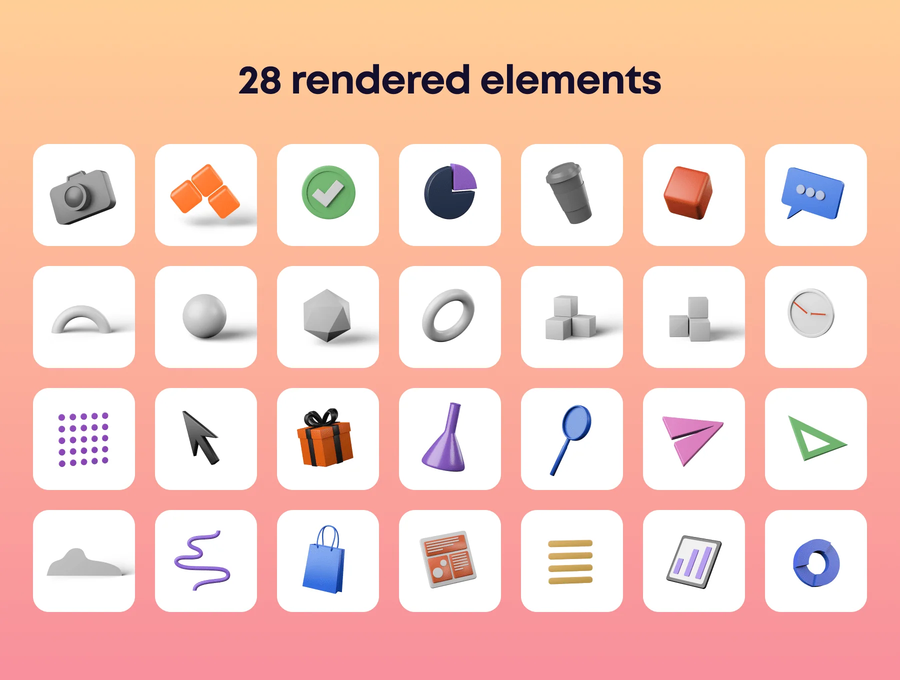 3D Character Pack Illustration & 3D Elements object 4